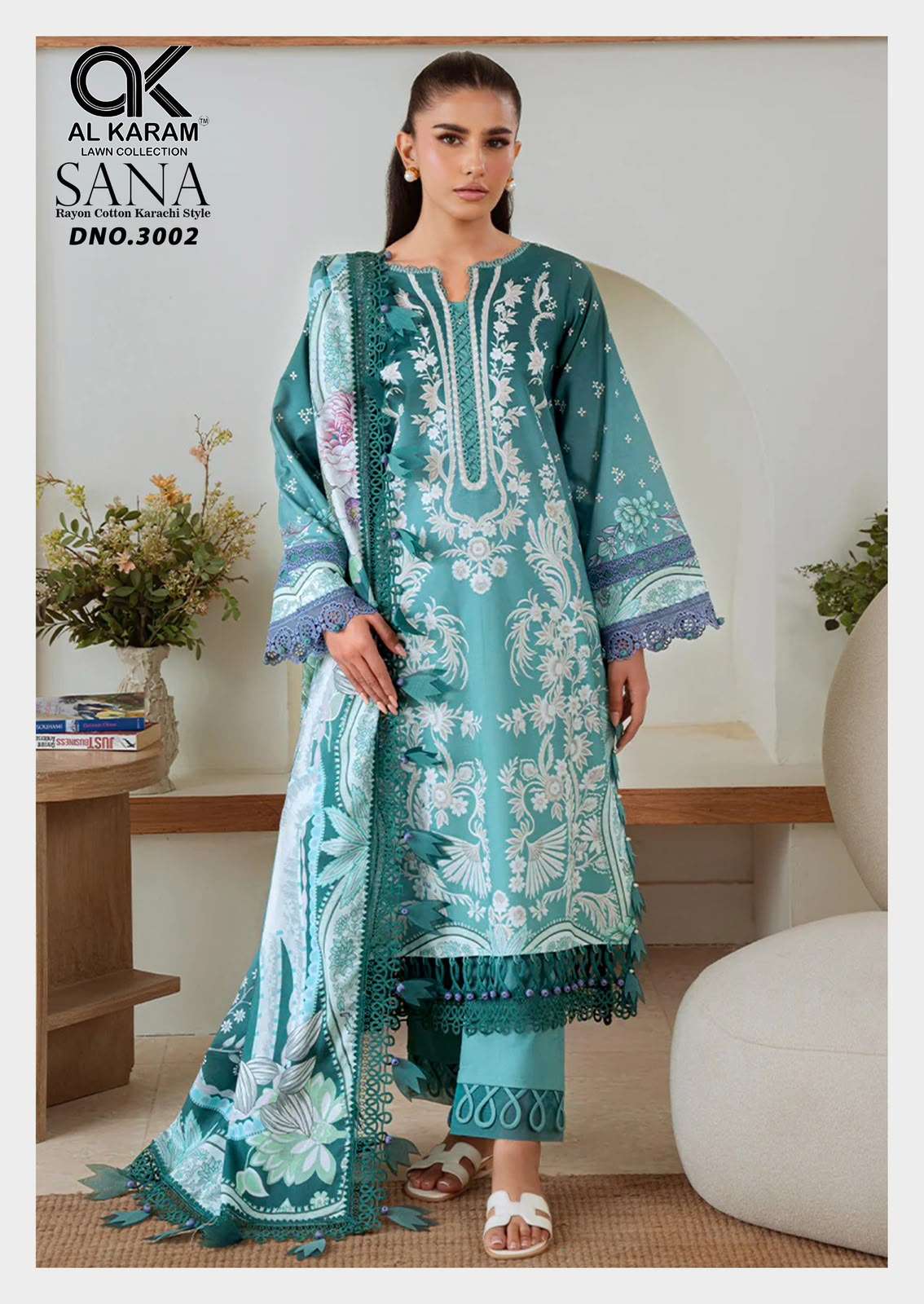 AL KARAM SANA VOL 3 RAYON COTTON DIGITAL PRINT SALWAR SUIT