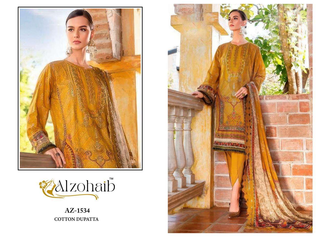 AL ZOHAIB RAHMA VOL 1 COTTON PATCH EMBROIDERY WORK SALWAR KAMEEZ 