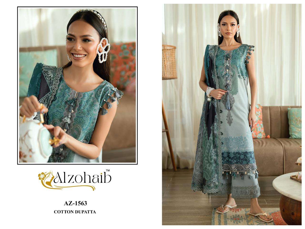 AL ZOHAIB RAHMA VOL 1 COTTON PATCH EMBROIDERY WORK SALWAR KAMEEZ 