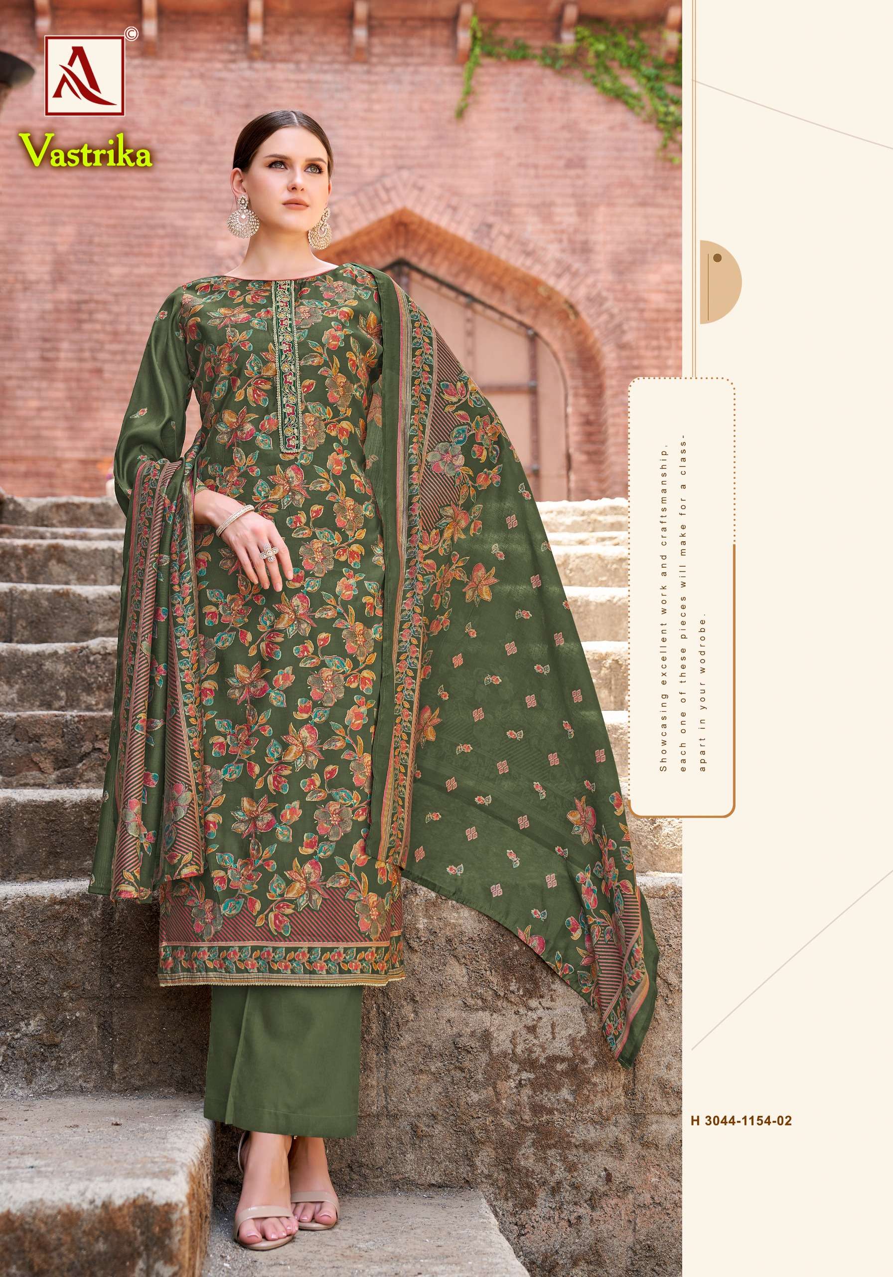 ALOK SUITS VASTRIKA VISCOSE FANCY DESIGNER WORK SUIT