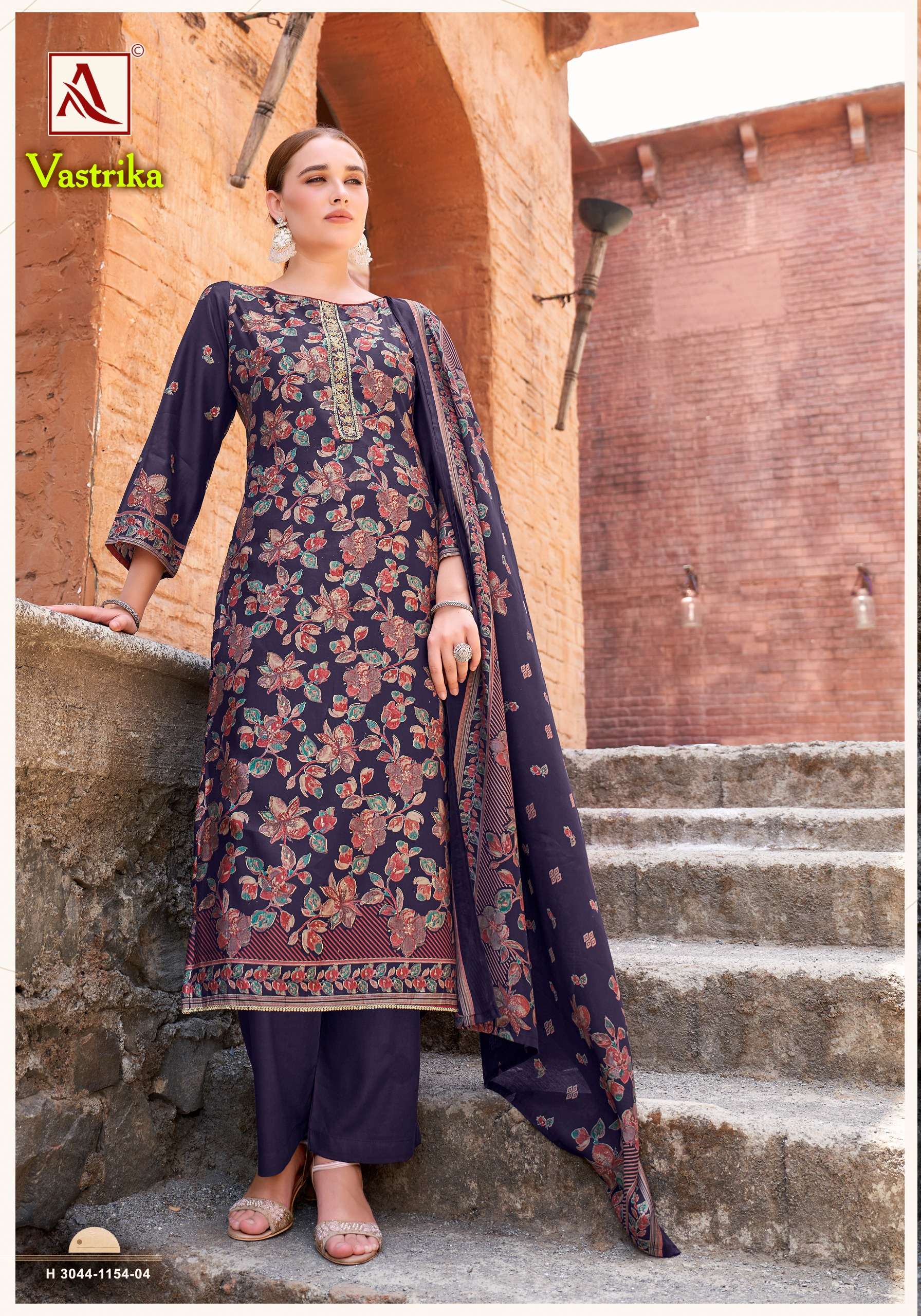 ALOK SUITS VASTRIKA VISCOSE FANCY DESIGNER WORK SUIT