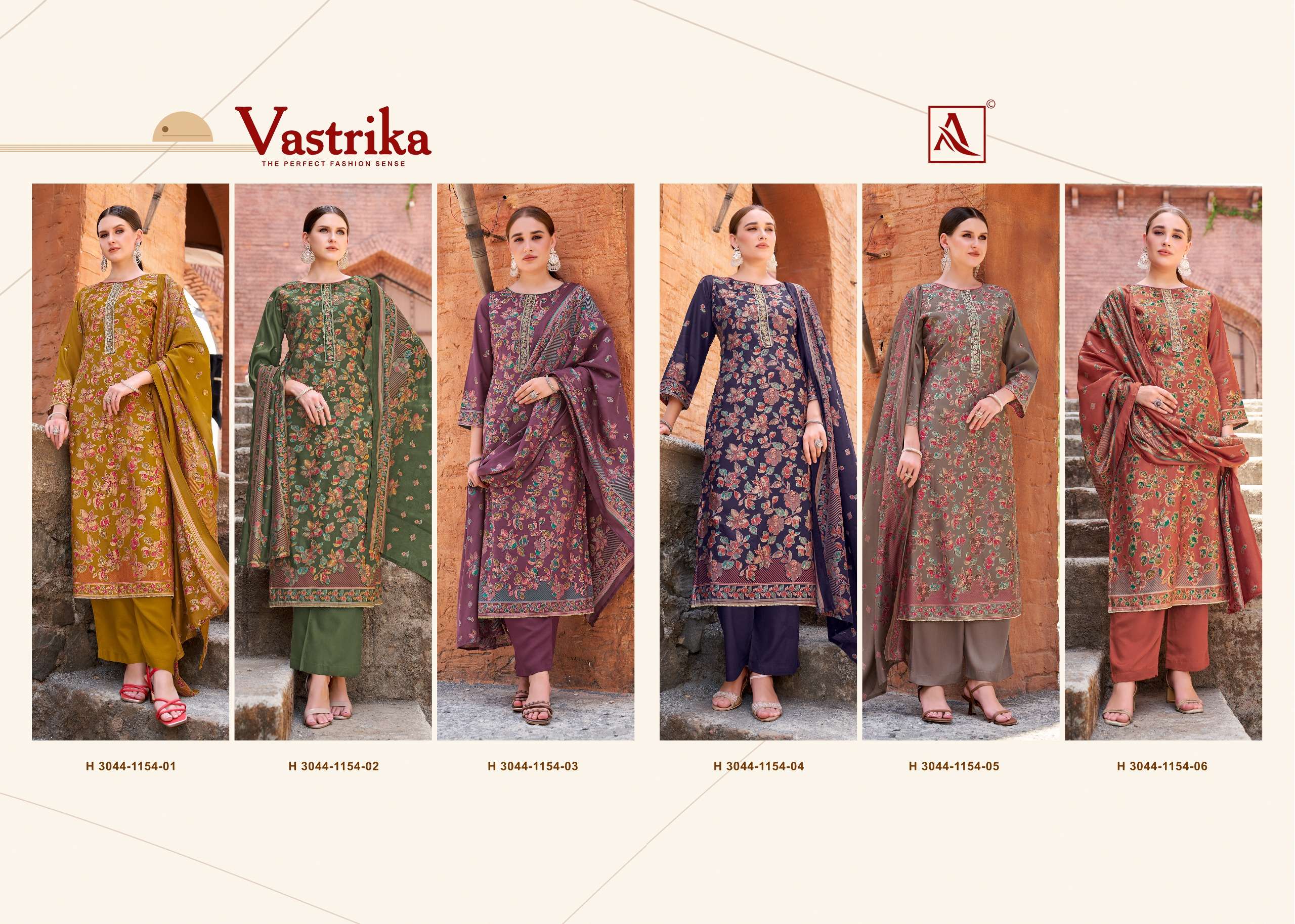 ALOK SUITS VASTRIKA VISCOSE FANCY DESIGNER WORK SUIT