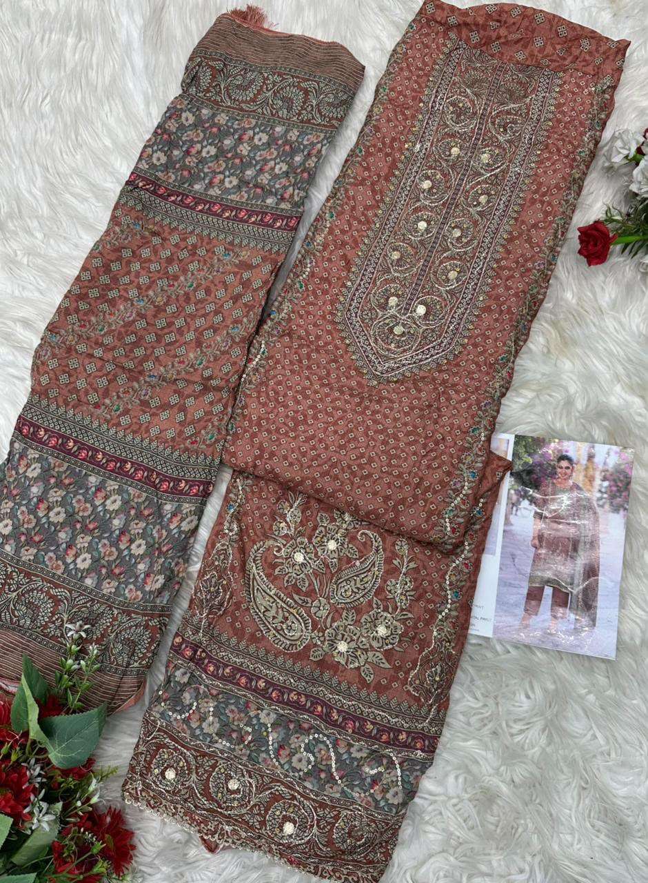 AMRUTVELA AT 221 VISCOSE DIGITAL PRINT WITH DESIGNER WORK SUIT