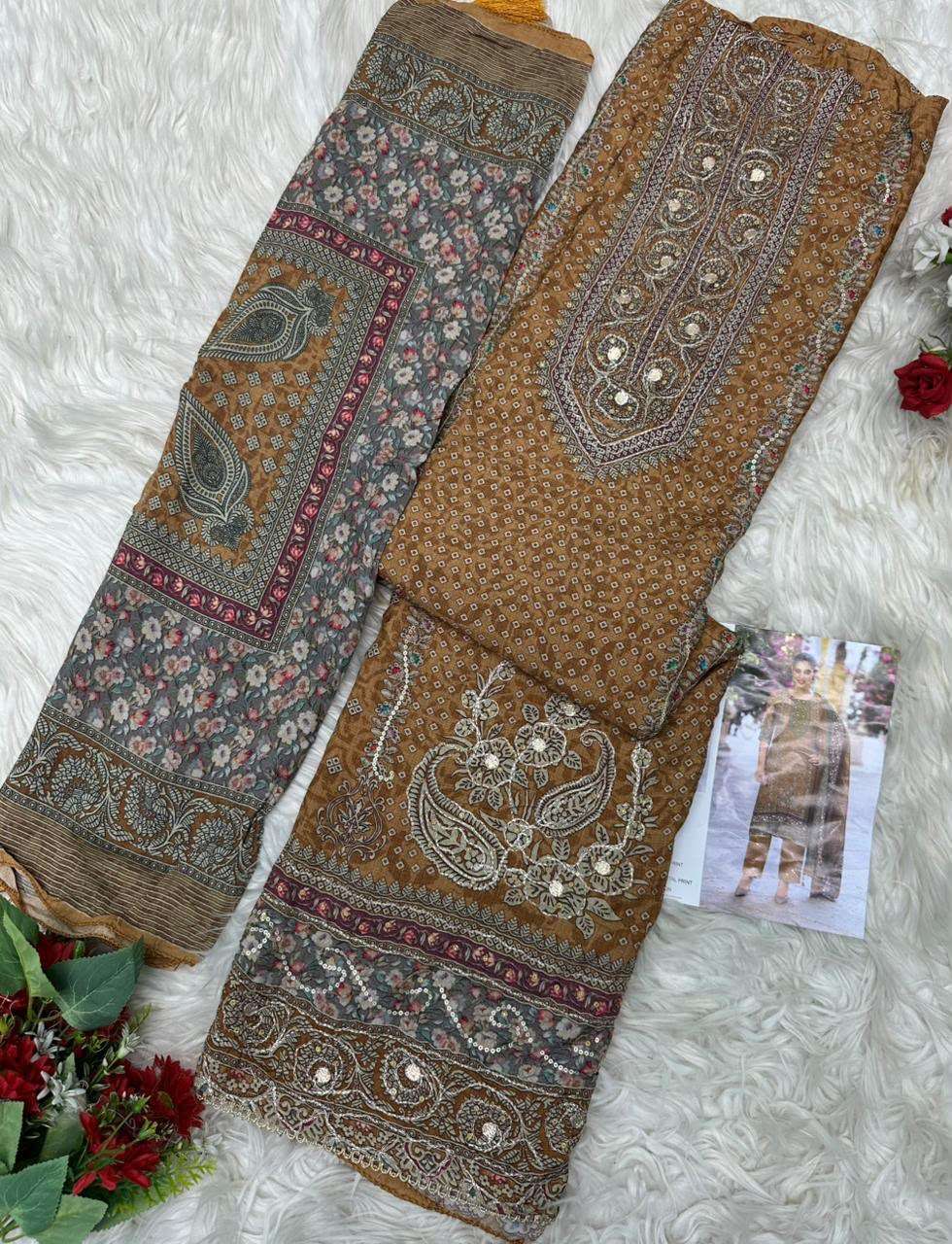 AMRUTVELA AT 221 VISCOSE DIGITAL PRINT WITH DESIGNER WORK SUIT