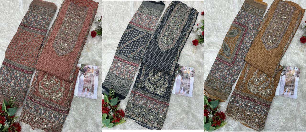 AMRUTVELA AT 221 VISCOSE DIGITAL PRINT WITH DESIGNER WORK SUIT