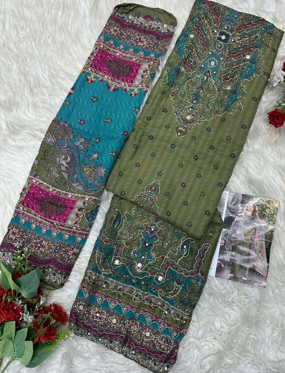 AMRUTVELA AT 231 VISCOSE DIGITAL PRINT WITH DESIGNER WORK SUIT