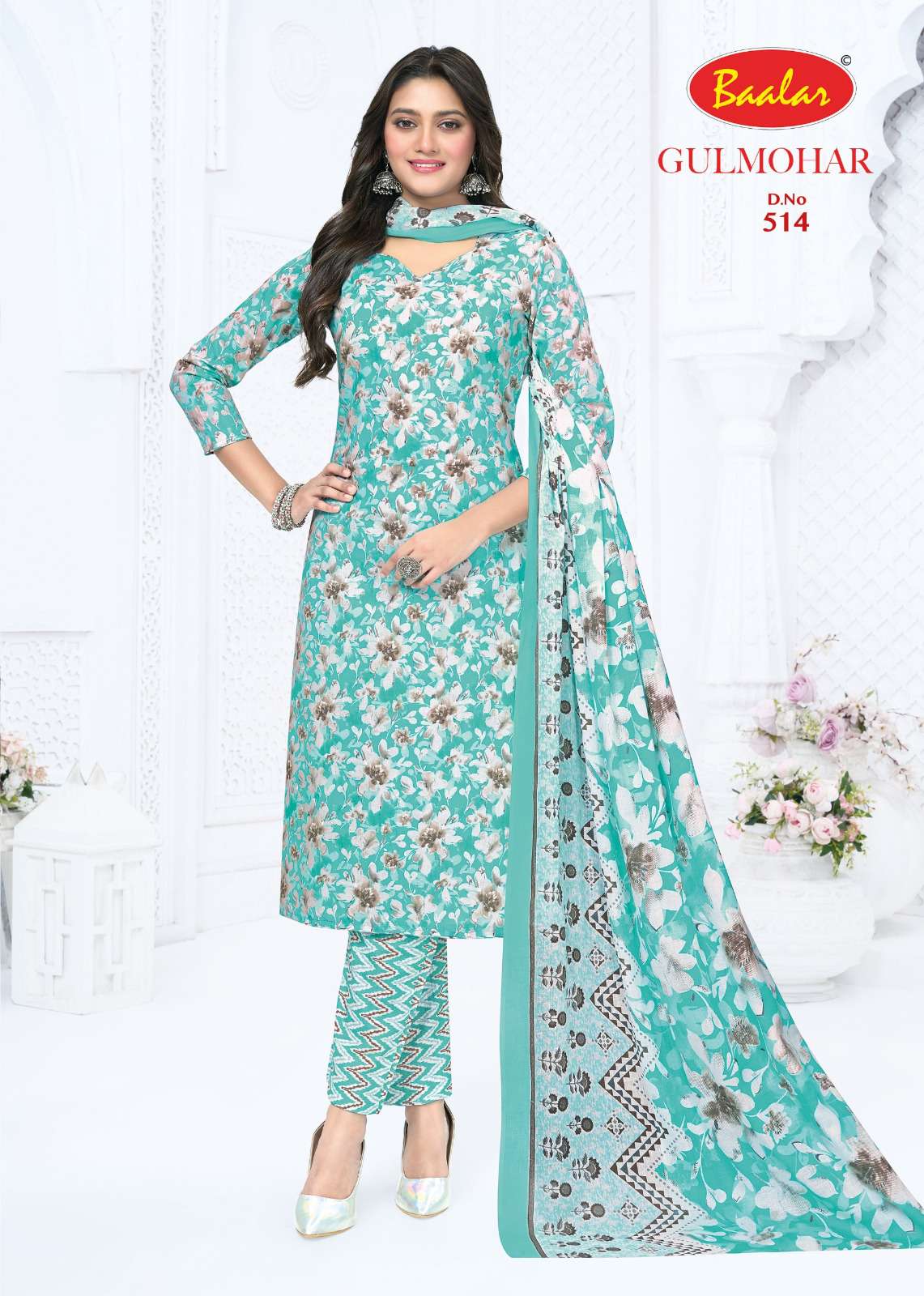 BAALAR GULMOHAR VOL 5 LAWN COTTON DIGITAL PRINTED SALWAR SUIT