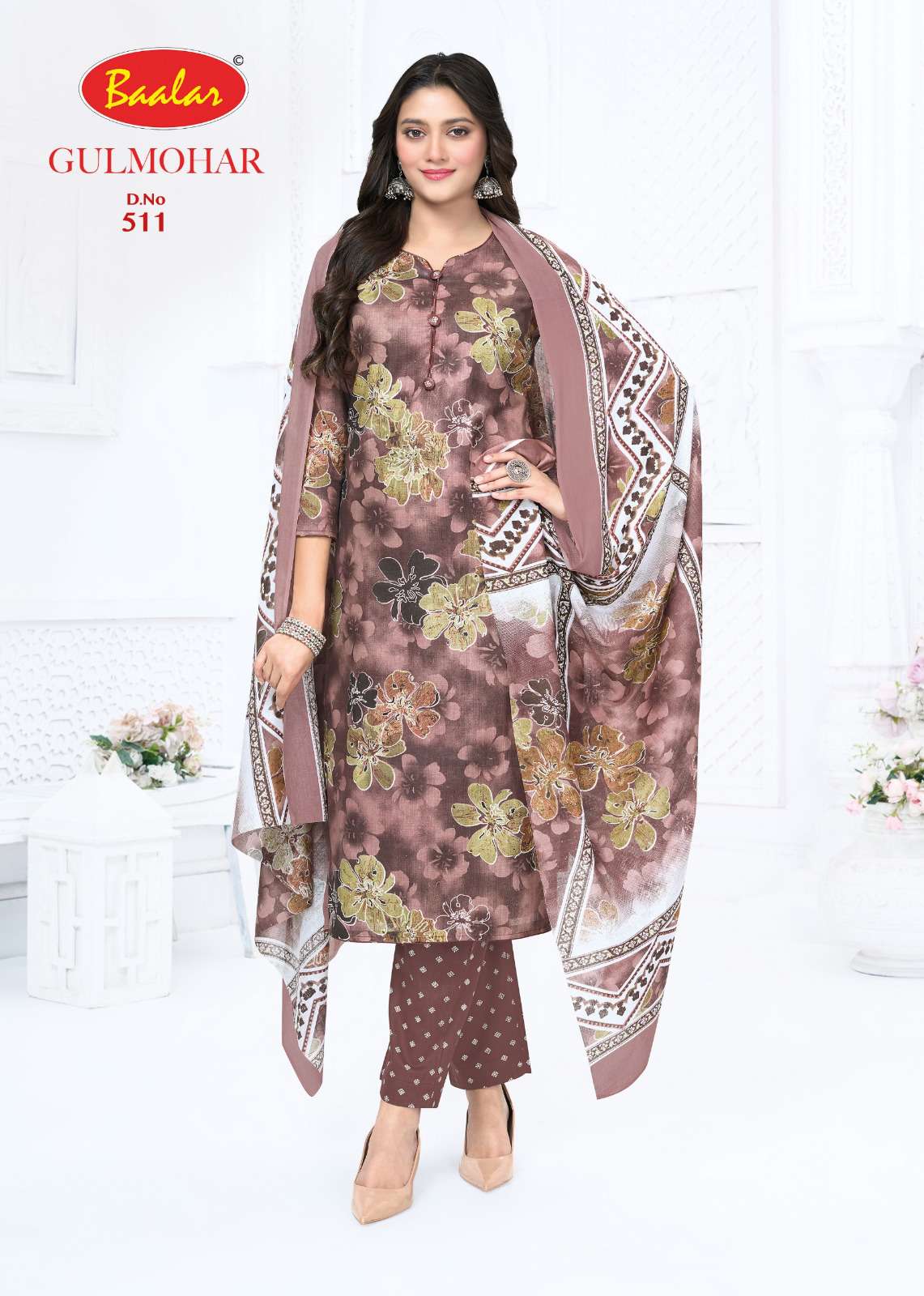 BAALAR GULMOHAR VOL 5 LAWN COTTON DIGITAL PRINTED SALWAR SUIT