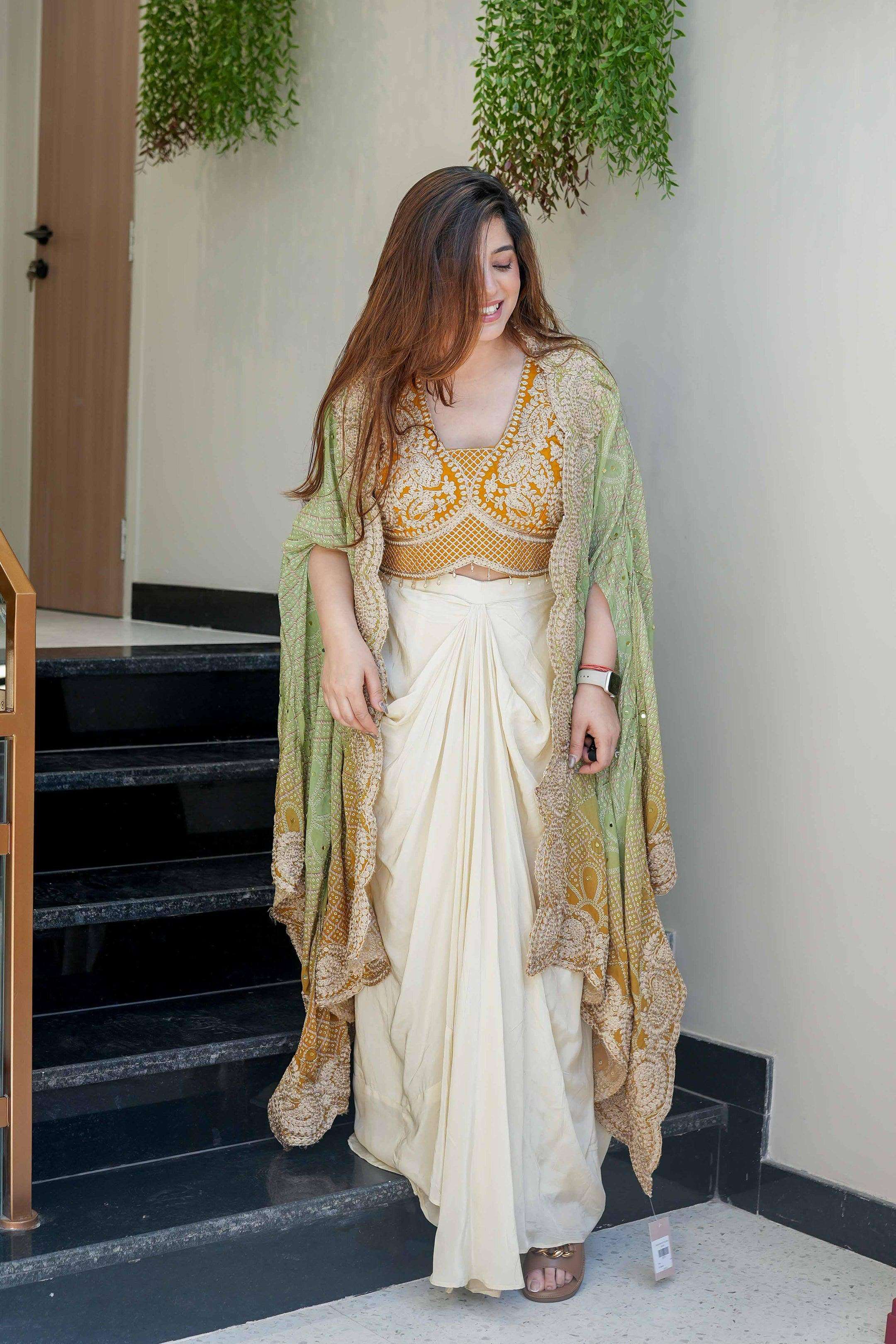 BE 339 SILK DESIGNER WEDDING WEAR INDO WESTERN STYLE DRESS