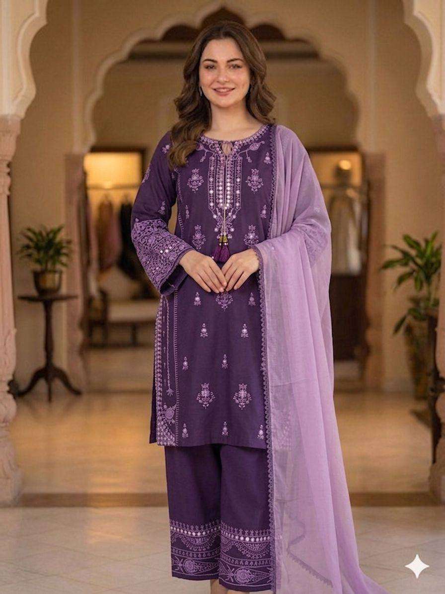 BE 465 RAYON EMBROIDERY DESIGNER WORK PARTY WEAR LADIES SUIT