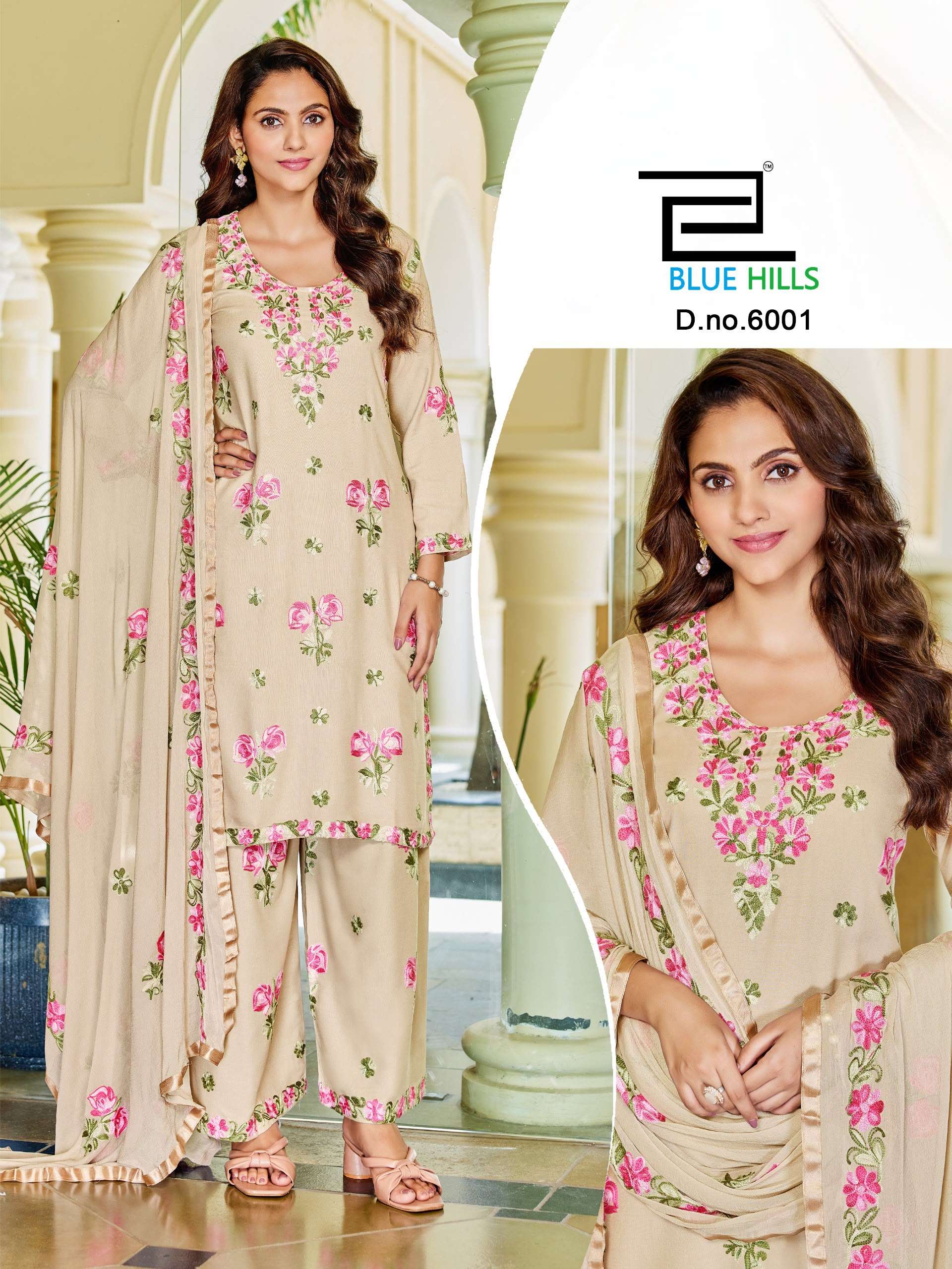 BLUE HILLS JANNAT VOL 3 RAYON FANCY WORKS LADIES 3PCS SET COLLECTION 