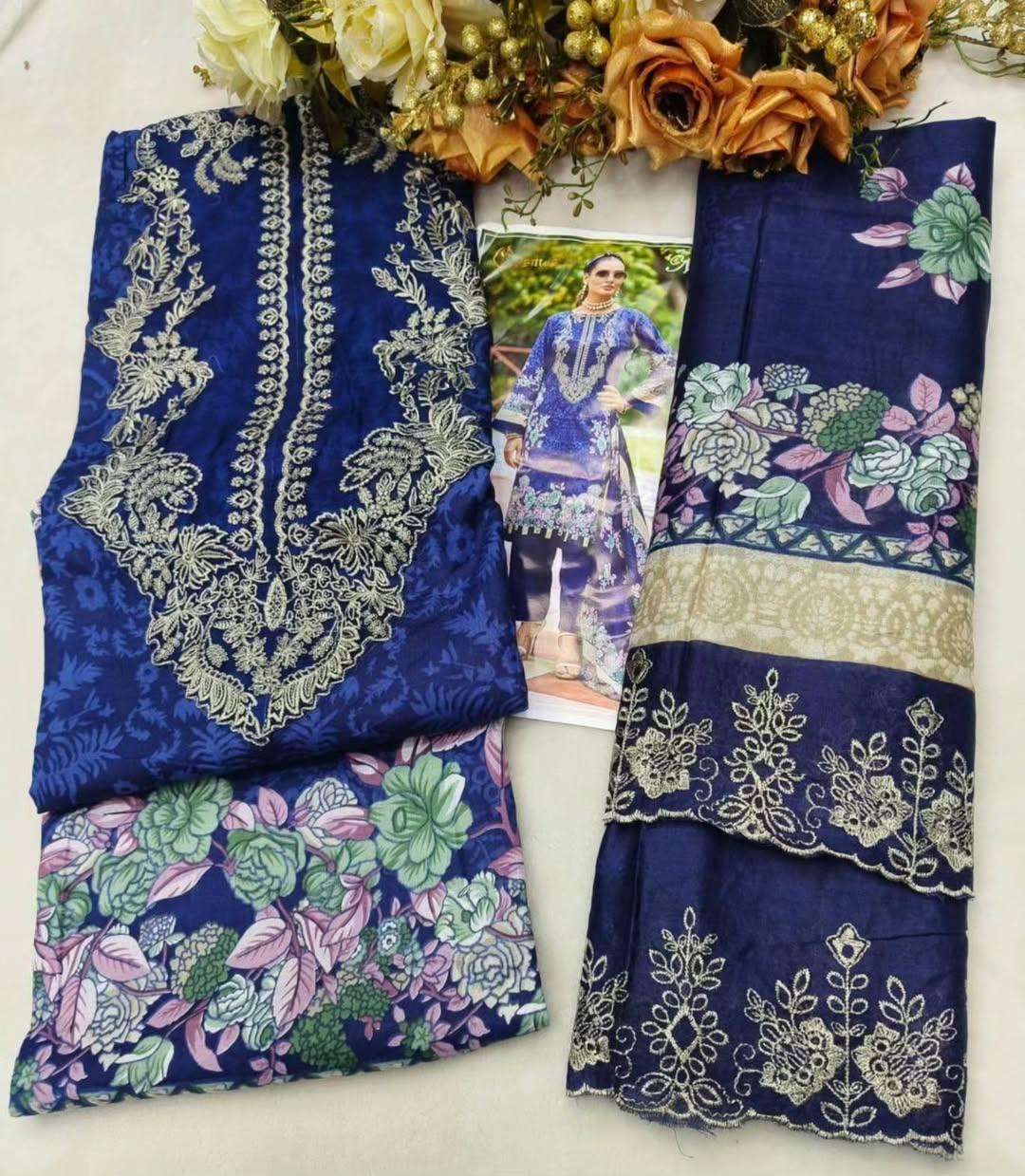 COSMOS FASHION NEEDLE WONDER VOL 3 LAWN COTTON DIGITAL PRINT WITH WORK SUIT