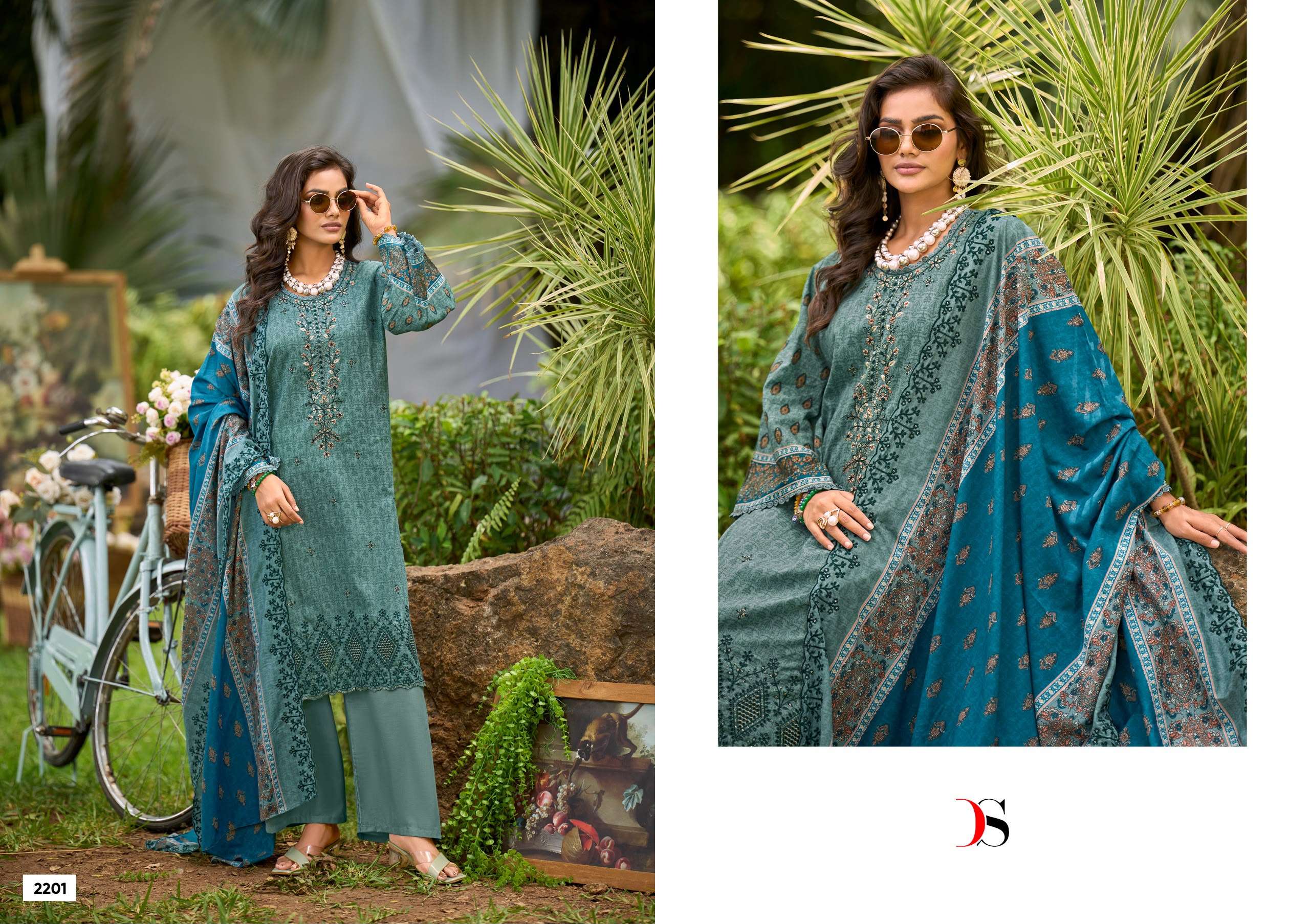 DEEPSY SUITS BIN SAEED LAWN COLLECTION VOL 22 COTTON EMBROIDERY DESIGNER WORK SUIT