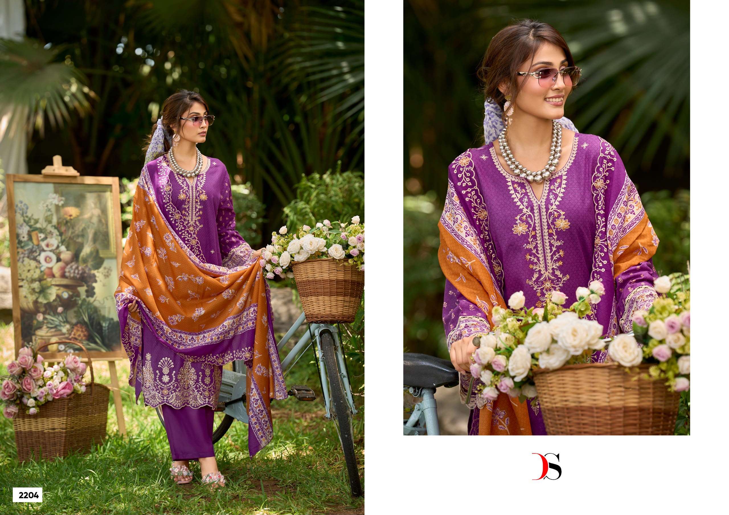 DEEPSY SUITS BIN SAEED LAWN COLLECTION VOL 22 COTTON EMBROIDERY DESIGNER WORK SUIT