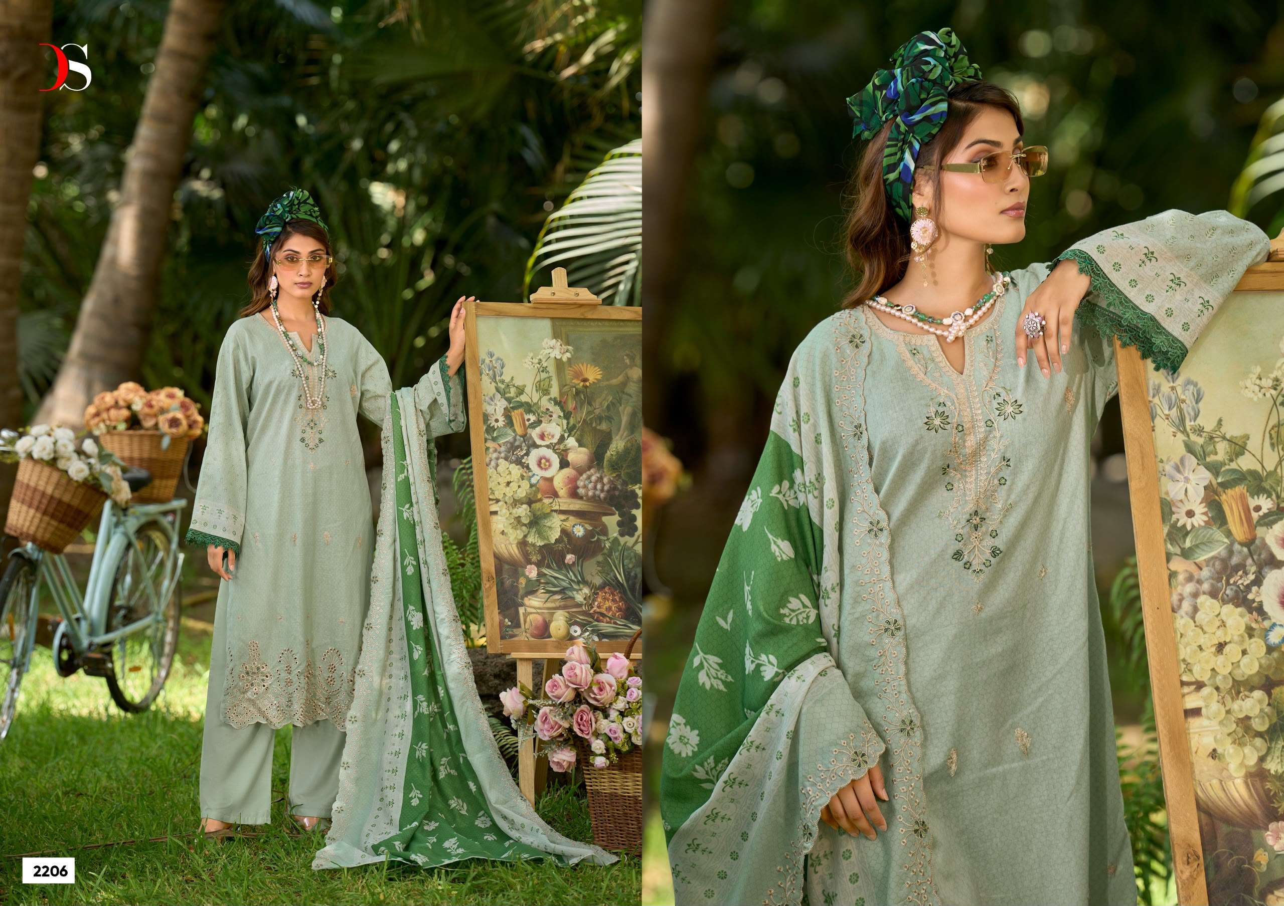 DEEPSY SUITS BIN SAEED LAWN COLLECTION VOL 22 COTTON EMBROIDERY DESIGNER WORK SUIT