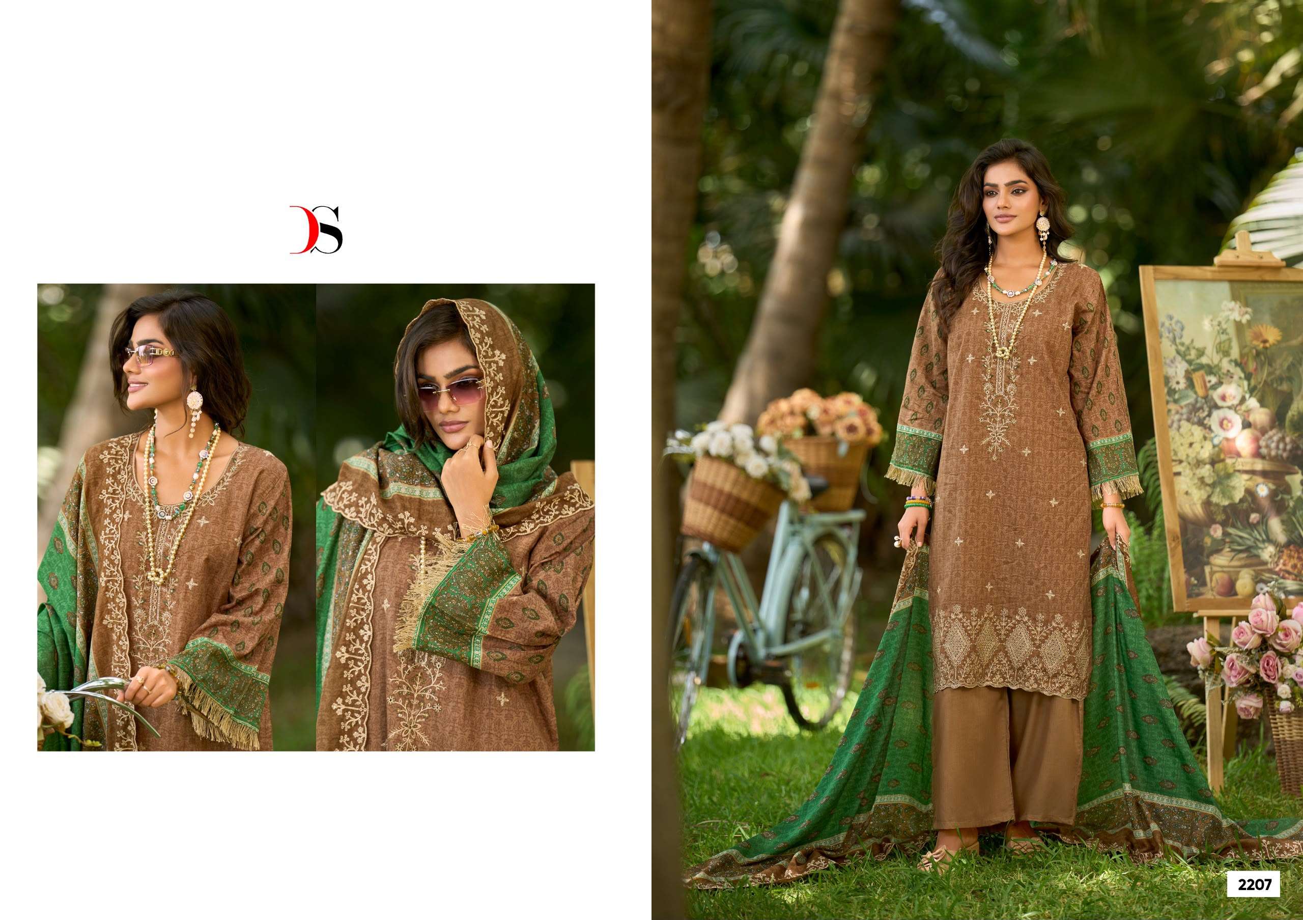 DEEPSY SUITS BIN SAEED LAWN COLLECTION VOL 22 COTTON EMBROIDERY DESIGNER WORK SUIT