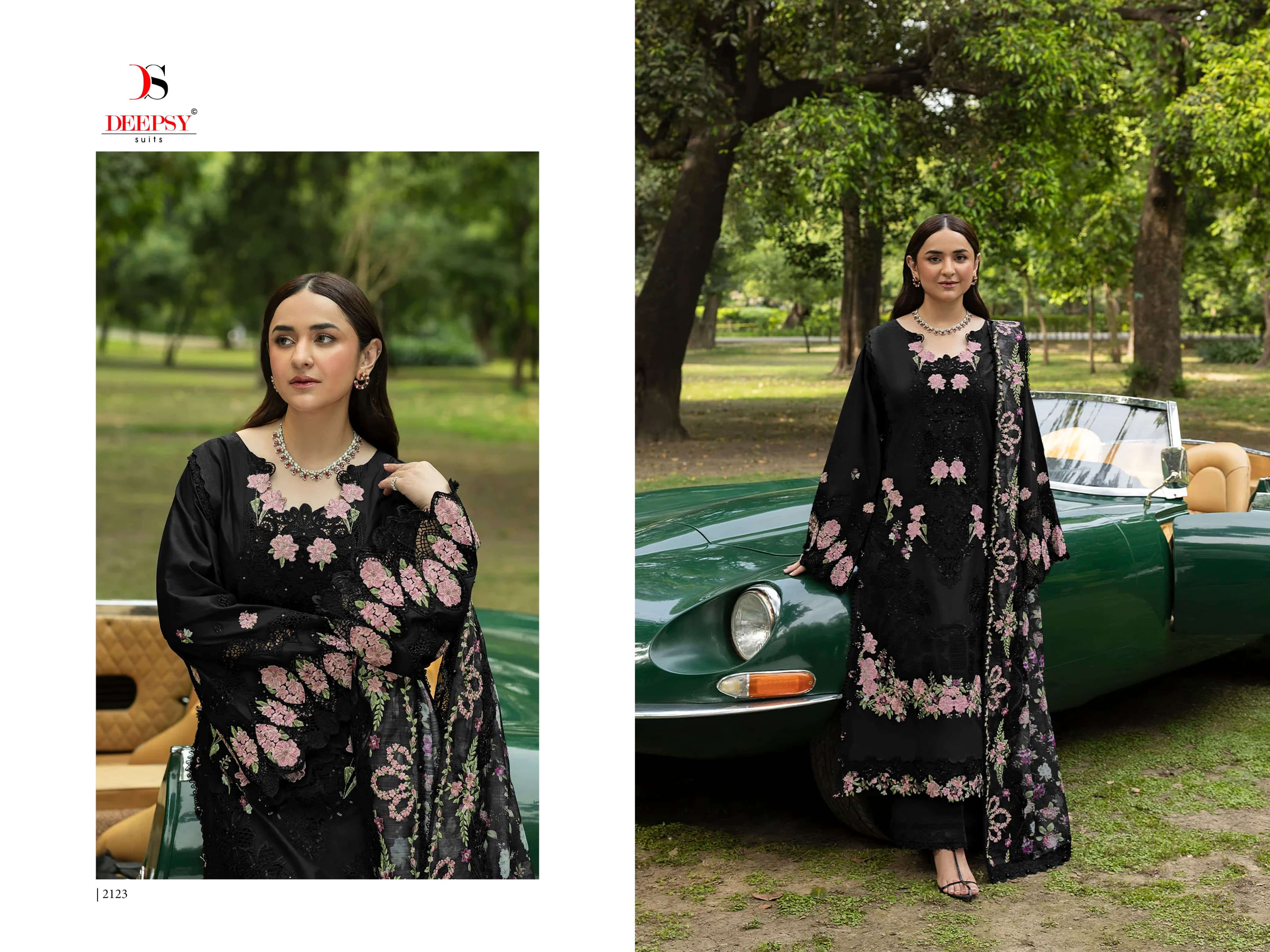 DEEPSY SUITS ELAF PREMIUM LUXURY LAWN COLLECTION VOL 8 COTTON EMBROIDERY DESIGNER WORK SUIT