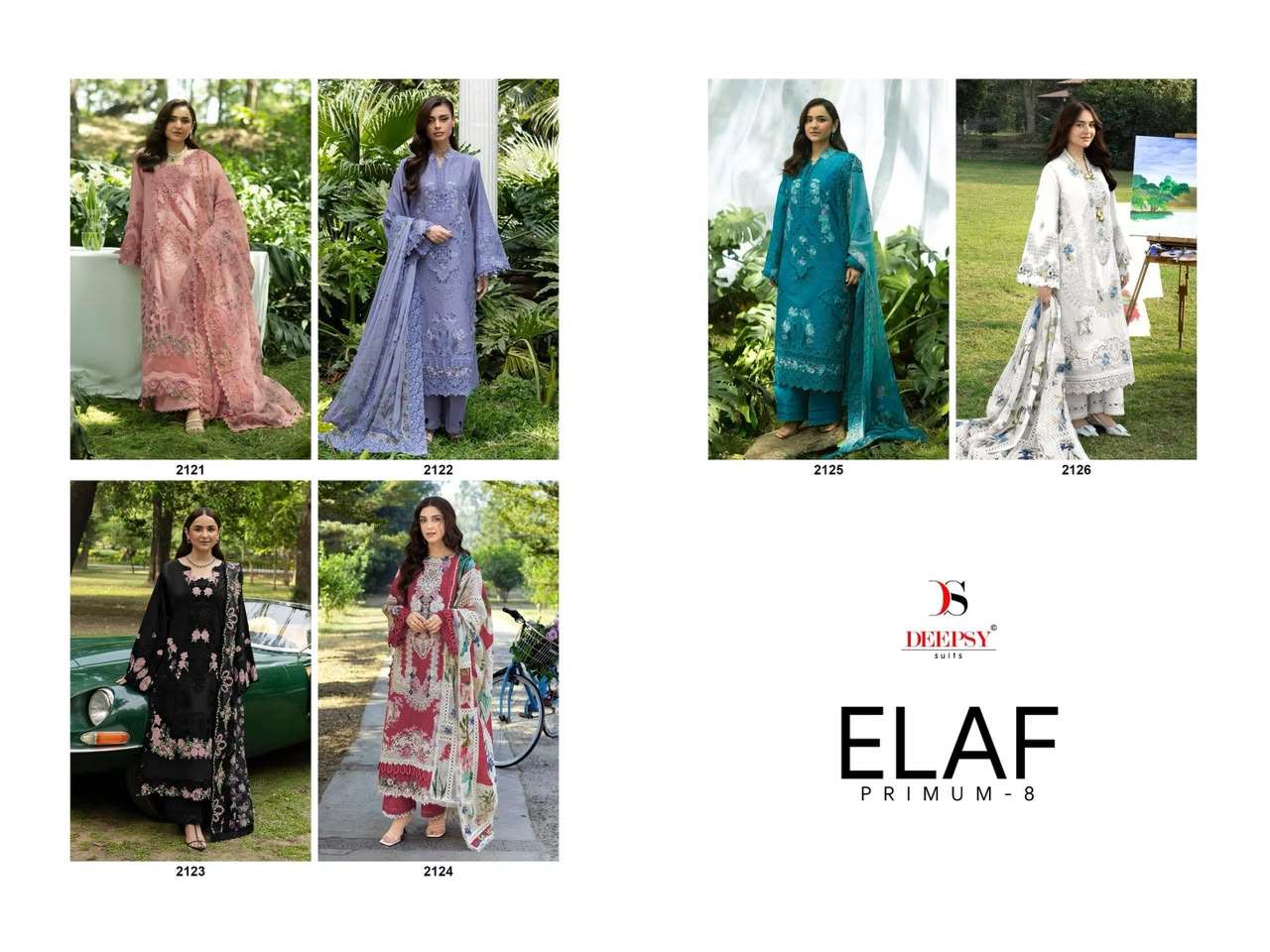 DEEPSY SUITS ELAF PREMIUM LUXURY LAWN READY MADE COLLECTION COLLECTION VOL 8 