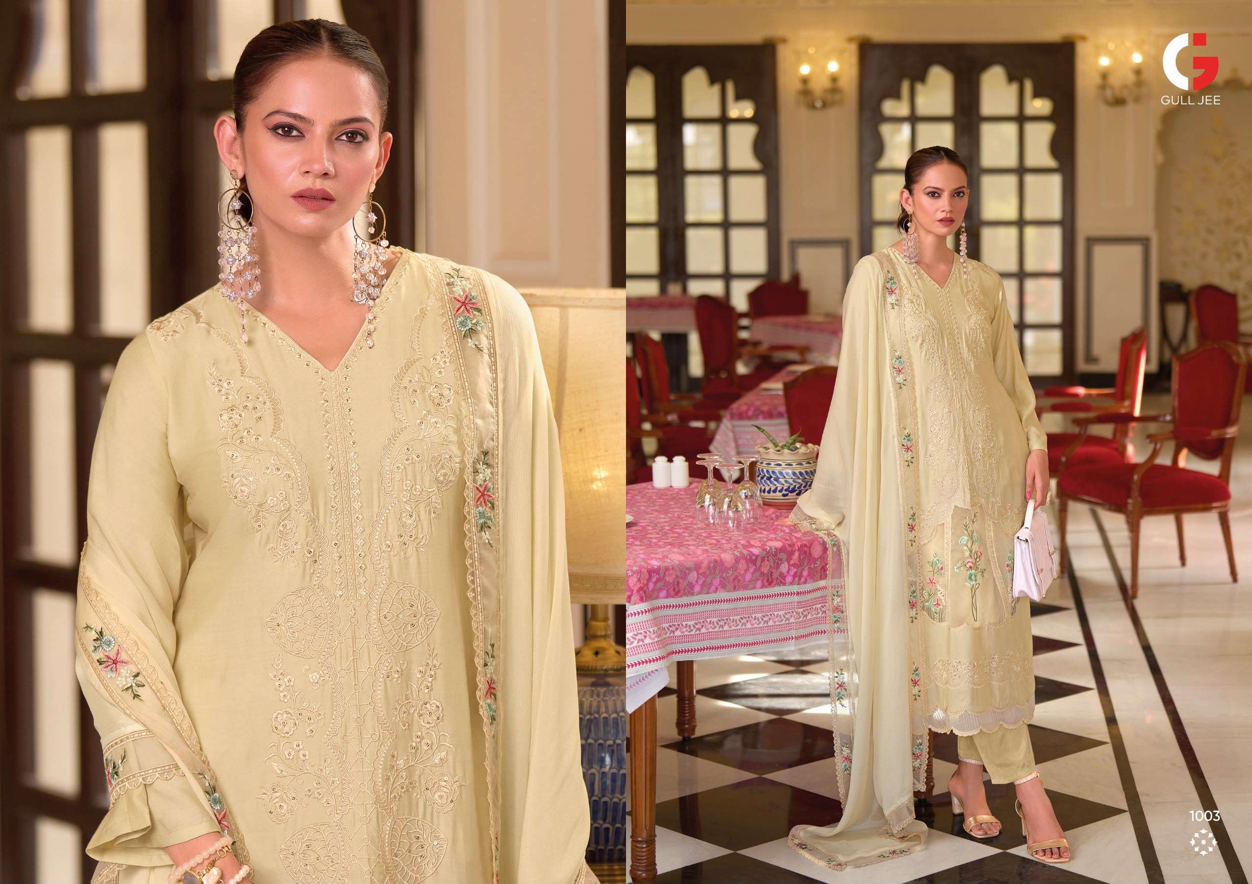 DEEPSY SUITS GULL JEE GRASSY VISCOSE HEAVY EMBROIDERED DESIGNER WORK SUIT