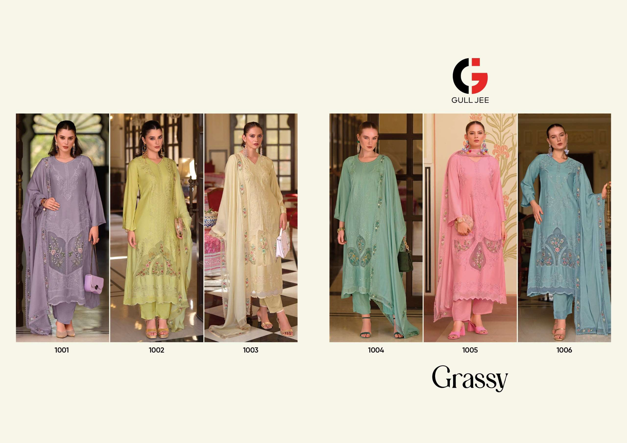 DEEPSY SUITS GULL JEE GRASSY VISCOSE HEAVY EMBROIDERED DESIGNER WORK SUIT