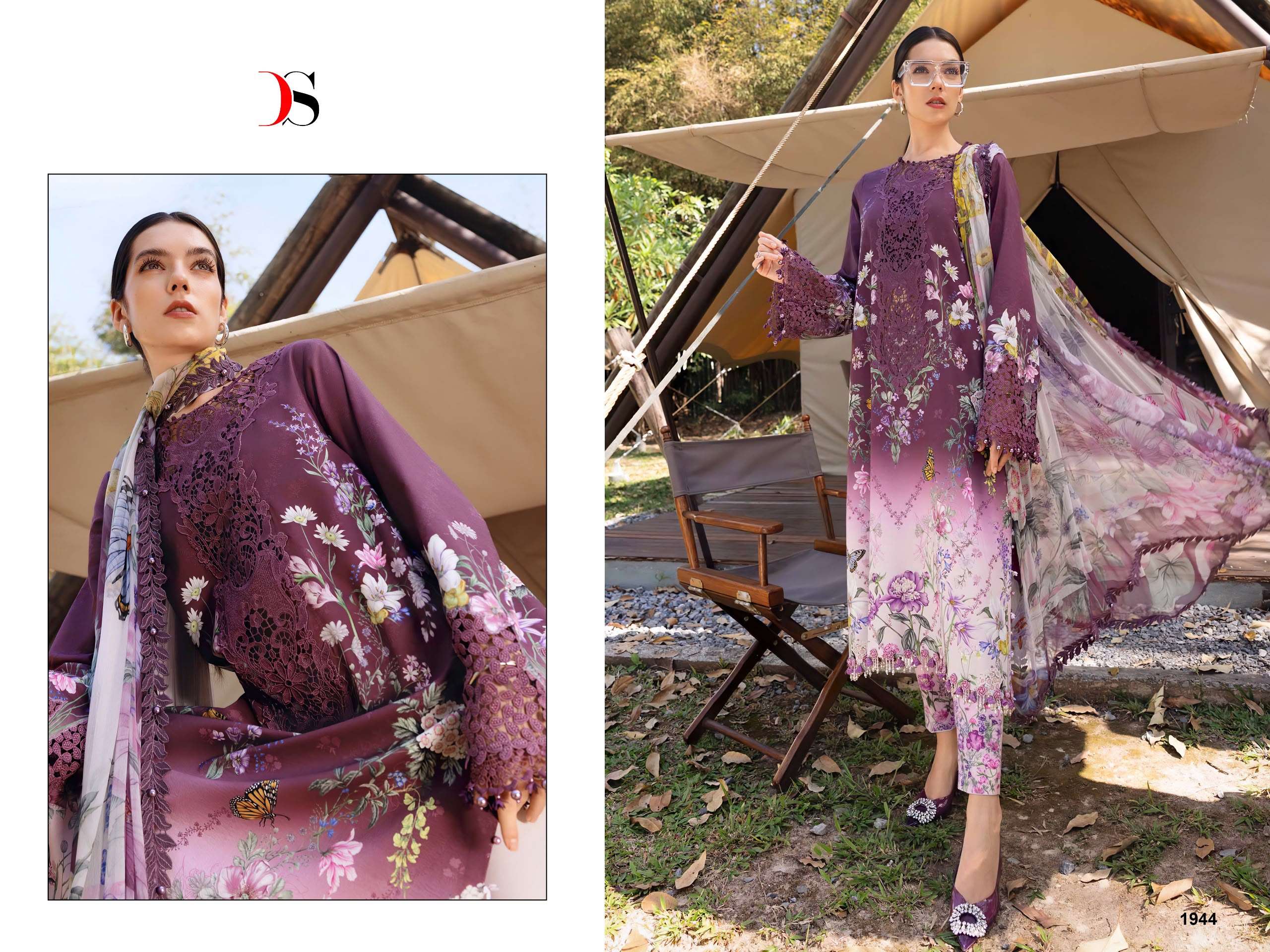 DEEPSY SUITS MARIA B M PRINT VOL 6 NX COTTON PATCH EMBROIDERY WORK SALWAR KAMEEZ 