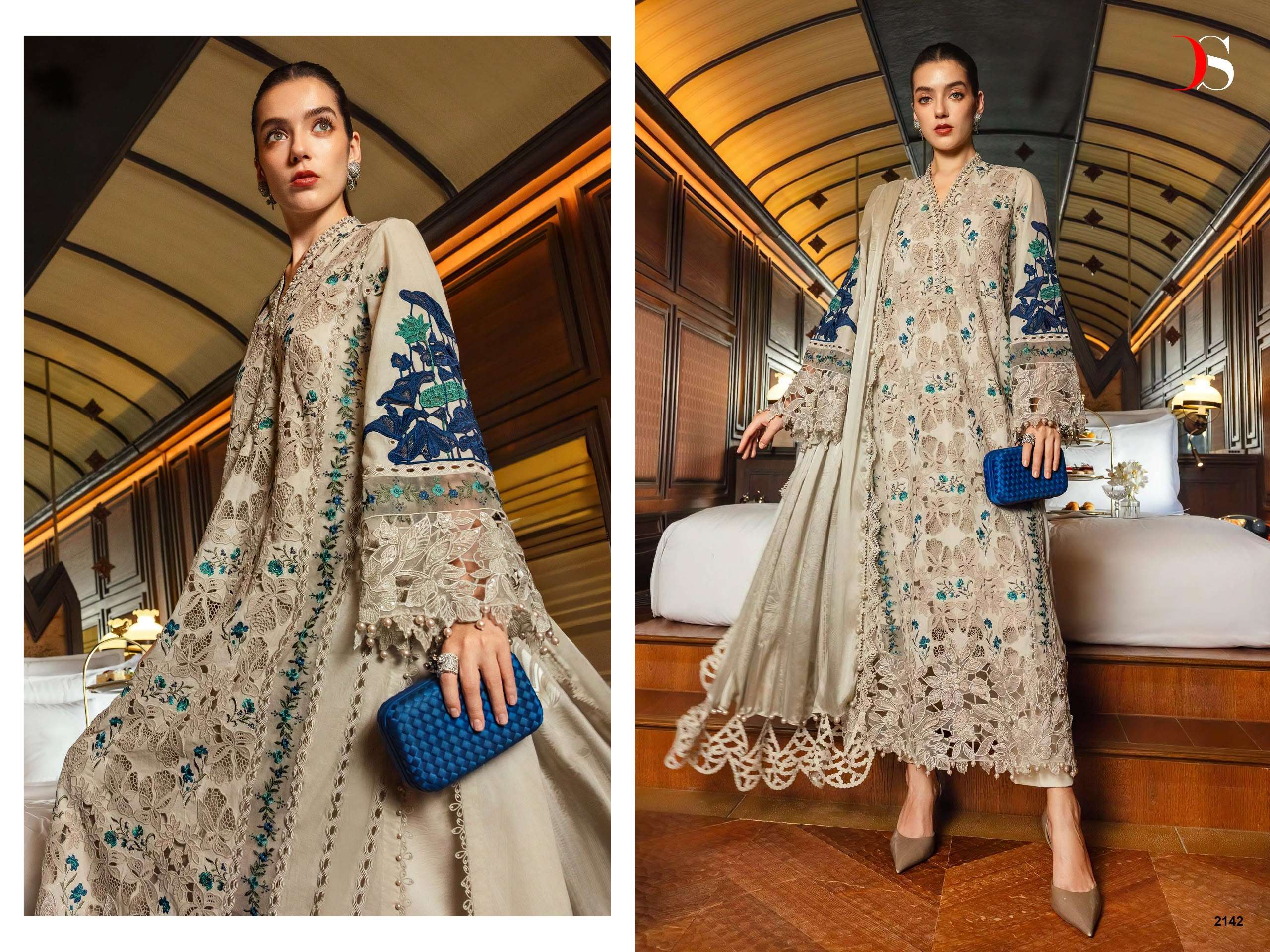 DEEPSY SUITS MARIA B PREMIUM EMBROIDERED VOL 6 COTTON HEAVY EMBROIDERY DESIGNER SUIT