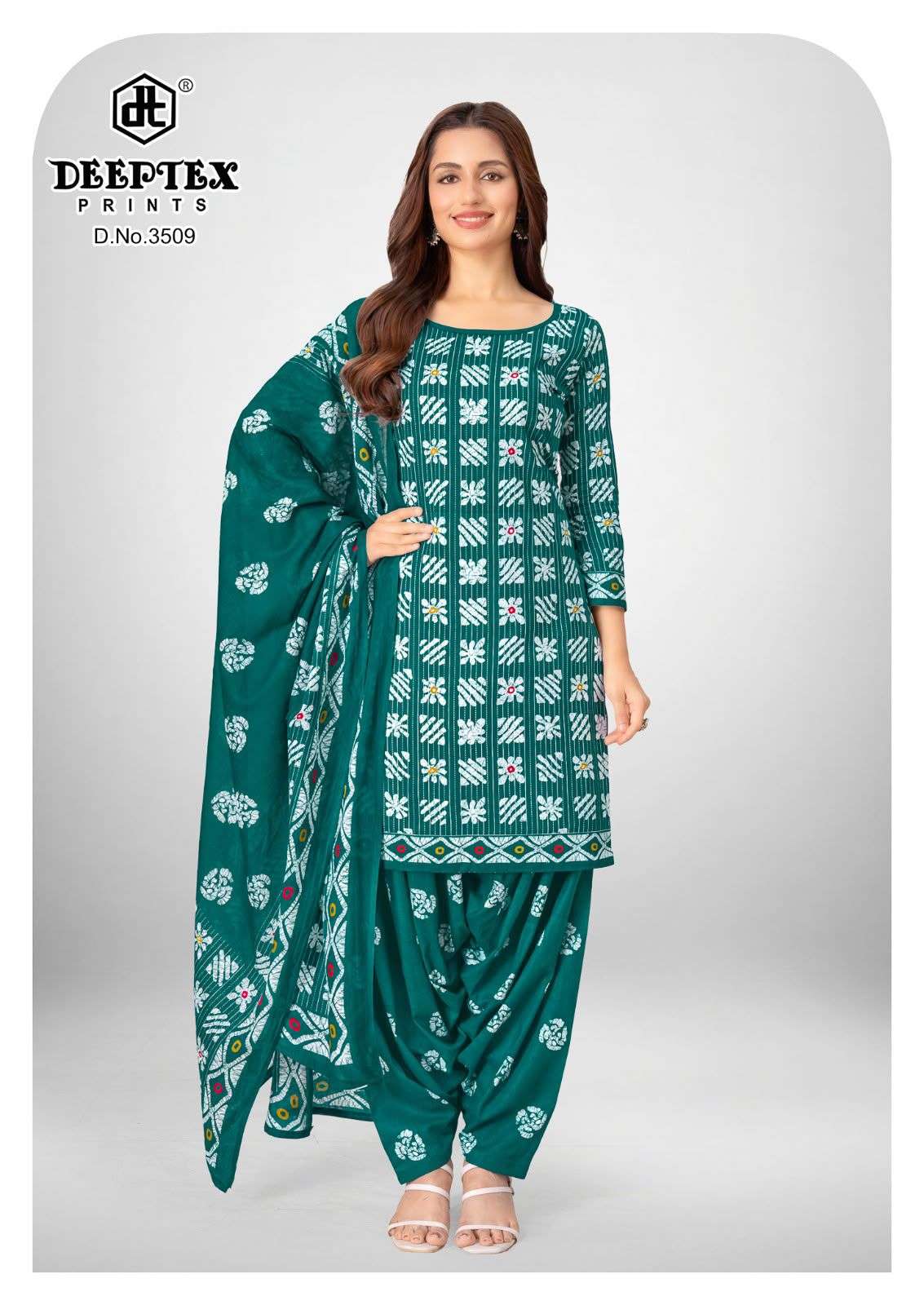 DEEPTEX PRINTS BATIK PLUS VOL 35 COTTON PRINTED PATIYALA SALWAR SUIT