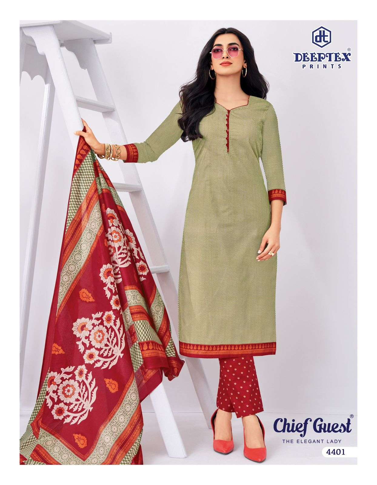 DEEPTEX PRINTS CHIEF GUEST VOL 44 COTTON PRINT LADIES SALWAR SUIT