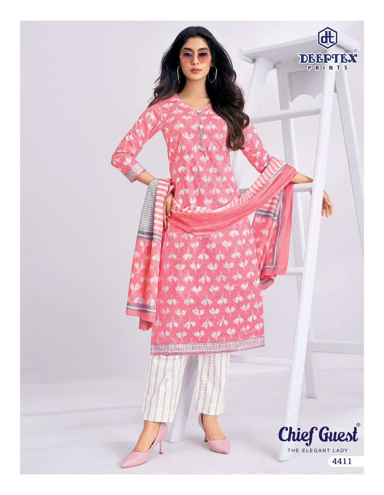 DEEPTEX PRINTS CHIEF GUEST VOL 44 COTTON PRINT LADIES SALWAR SUIT