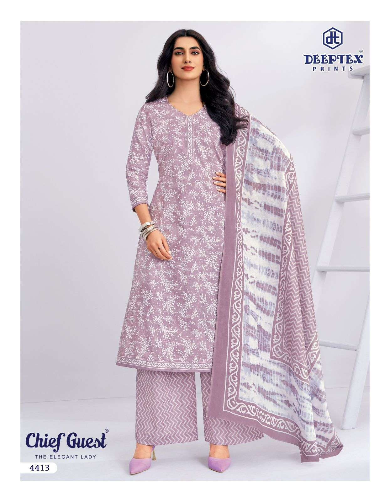 DEEPTEX PRINTS CHIEF GUEST VOL 44 COTTON PRINT LADIES SALWAR SUIT