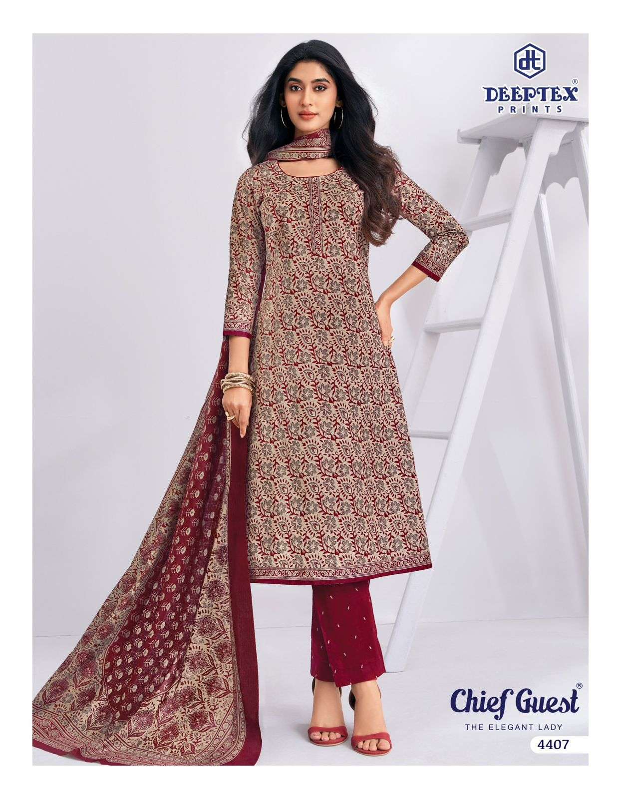 DEEPTEX PRINTS CHIEF GUEST VOL 44 COTTON PRINT LADIES SALWAR SUIT