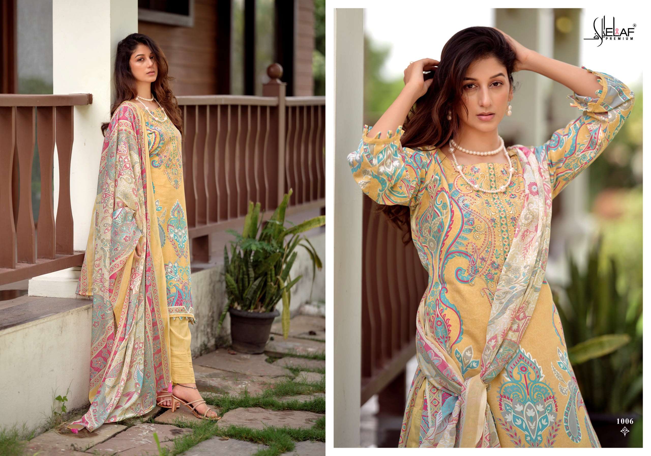 ELAF PREMIUM PREMIUM ASRAJOFA VOL 2 COTTON DIGITAL STYLE PRINTS SALWAR SUIT