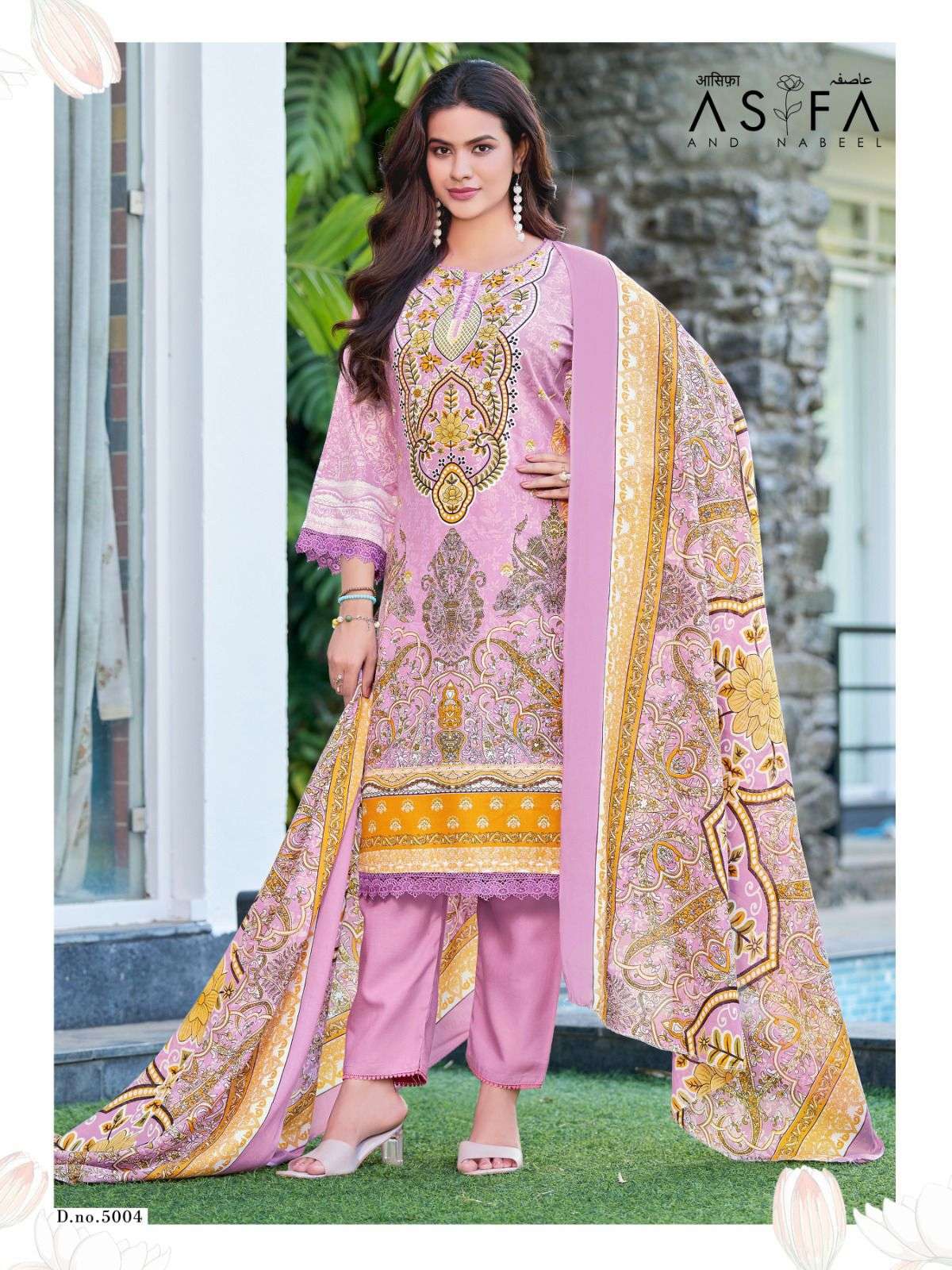 FALAK INTERNATIONAL ASIFA AND NABEEL VOL 5 COTTON DIGITAL PRINTS SALWAR SUIT