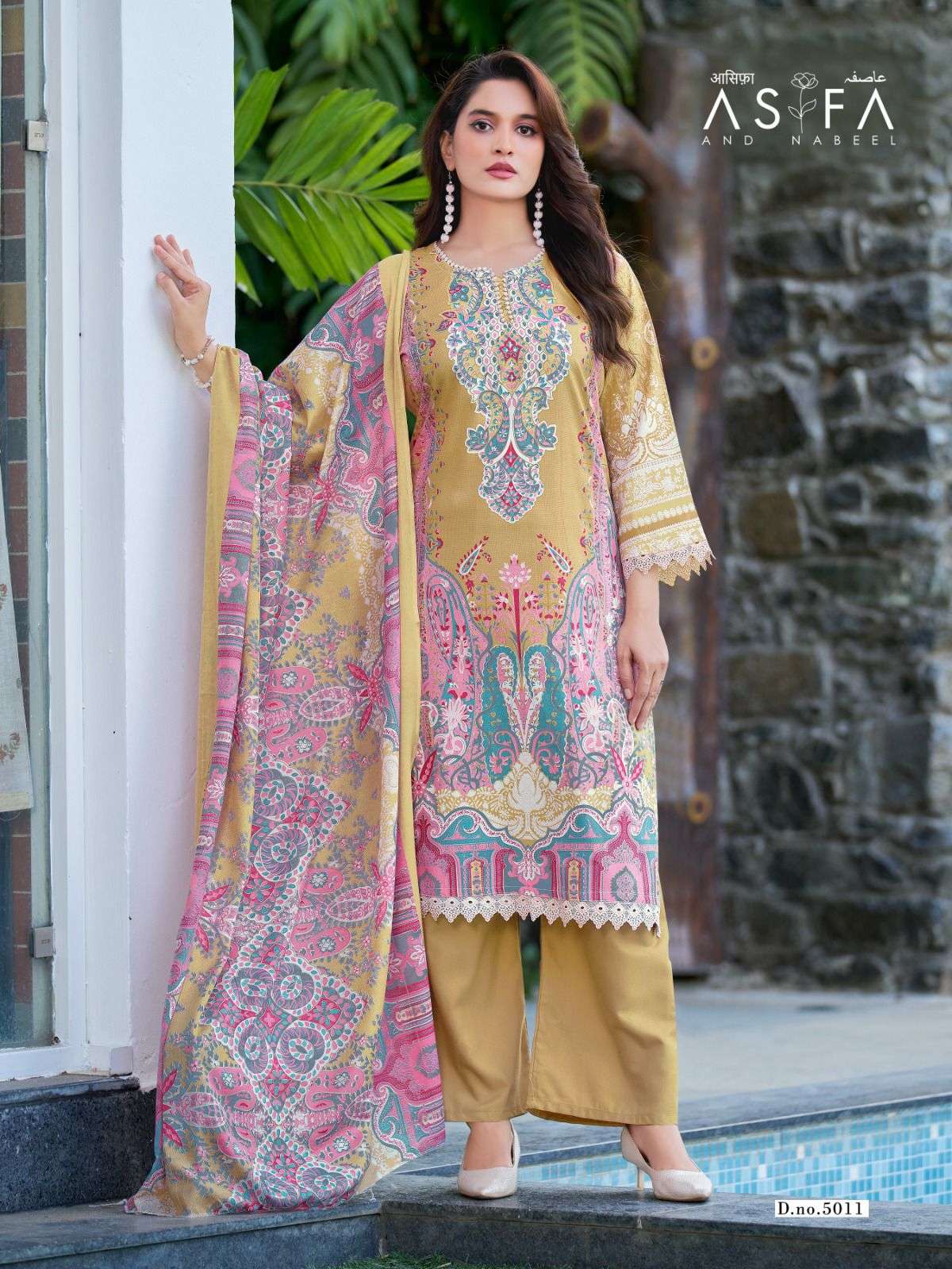 FALAK INTERNATIONAL ASIFA AND NABEEL VOL 5 COTTON DIGITAL PRINTS SALWAR SUIT