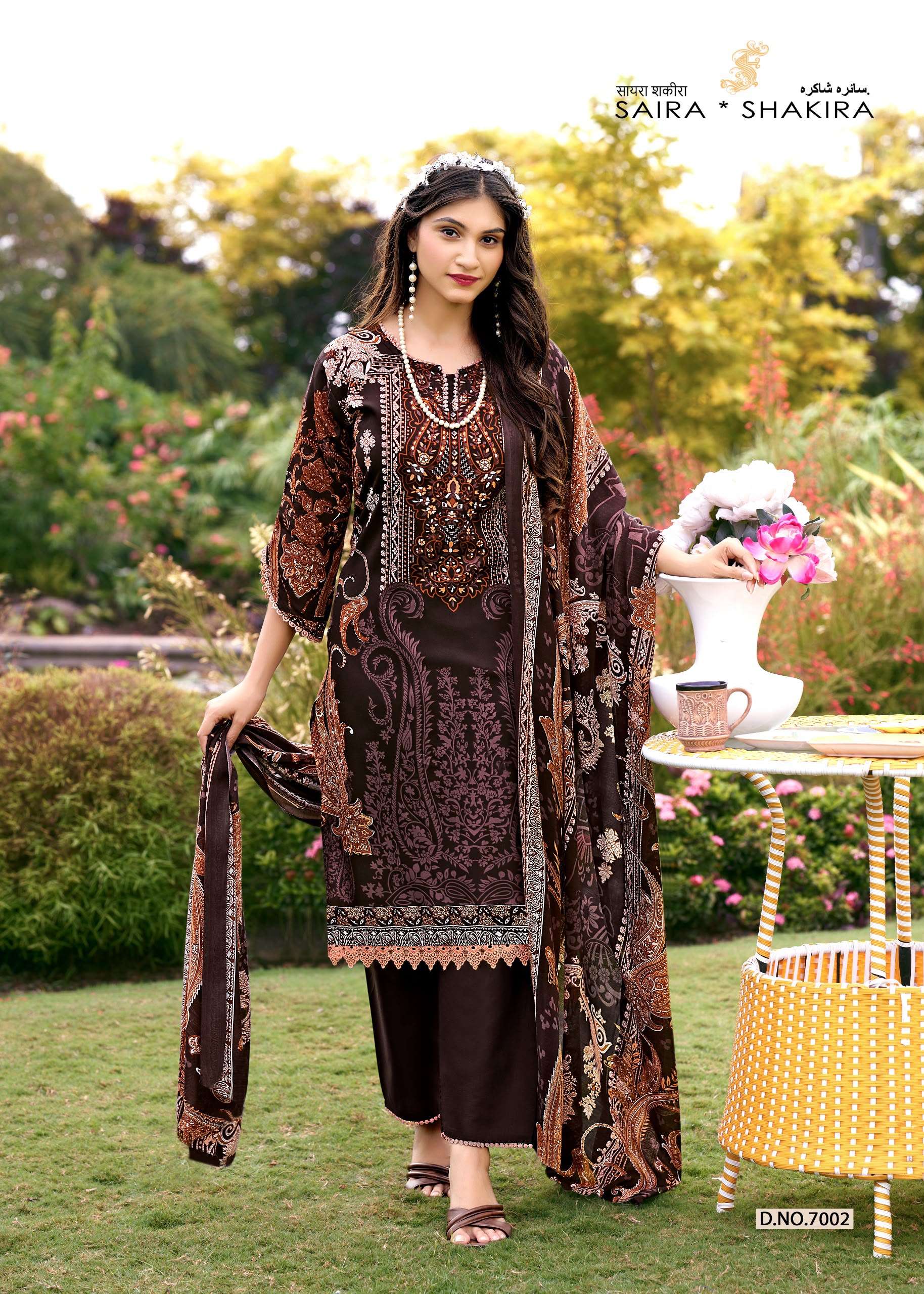 FALAK INTERNATIONAL SAIRA SHAKIRA VOL 7 COTTON DIGITAL PRINT SALWAR SUIT