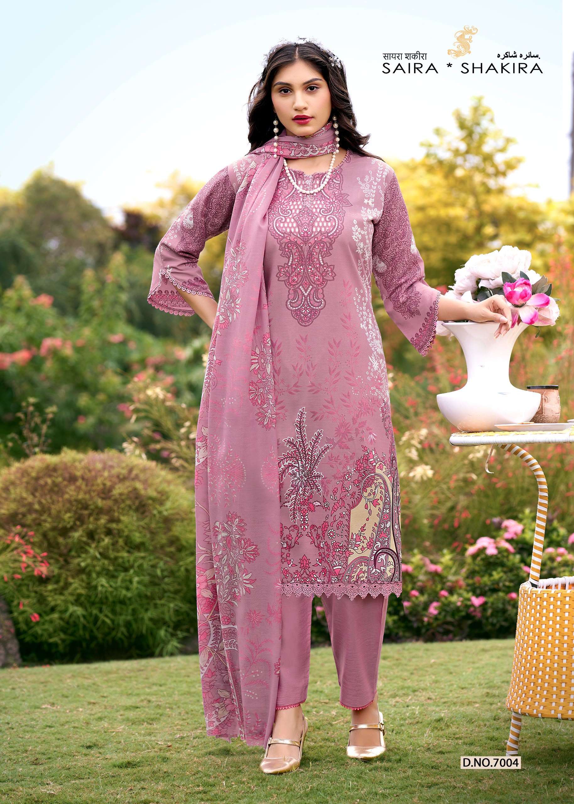 FALAK INTERNATIONAL SAIRA SHAKIRA VOL 7 COTTON DIGITAL PRINT SALWAR SUIT