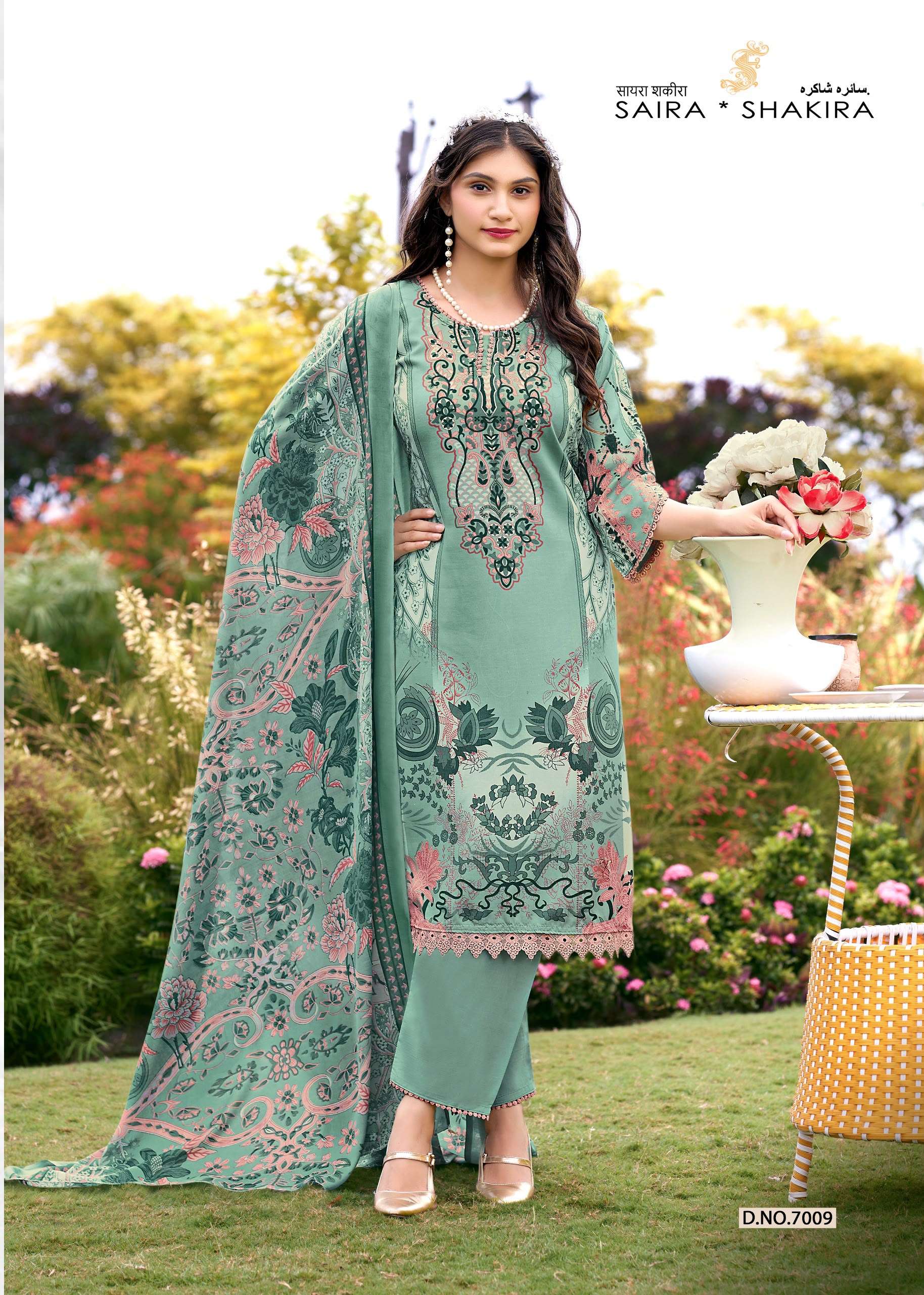 FALAK INTERNATIONAL SAIRA SHAKIRA VOL 7 COTTON DIGITAL PRINT SALWAR SUIT