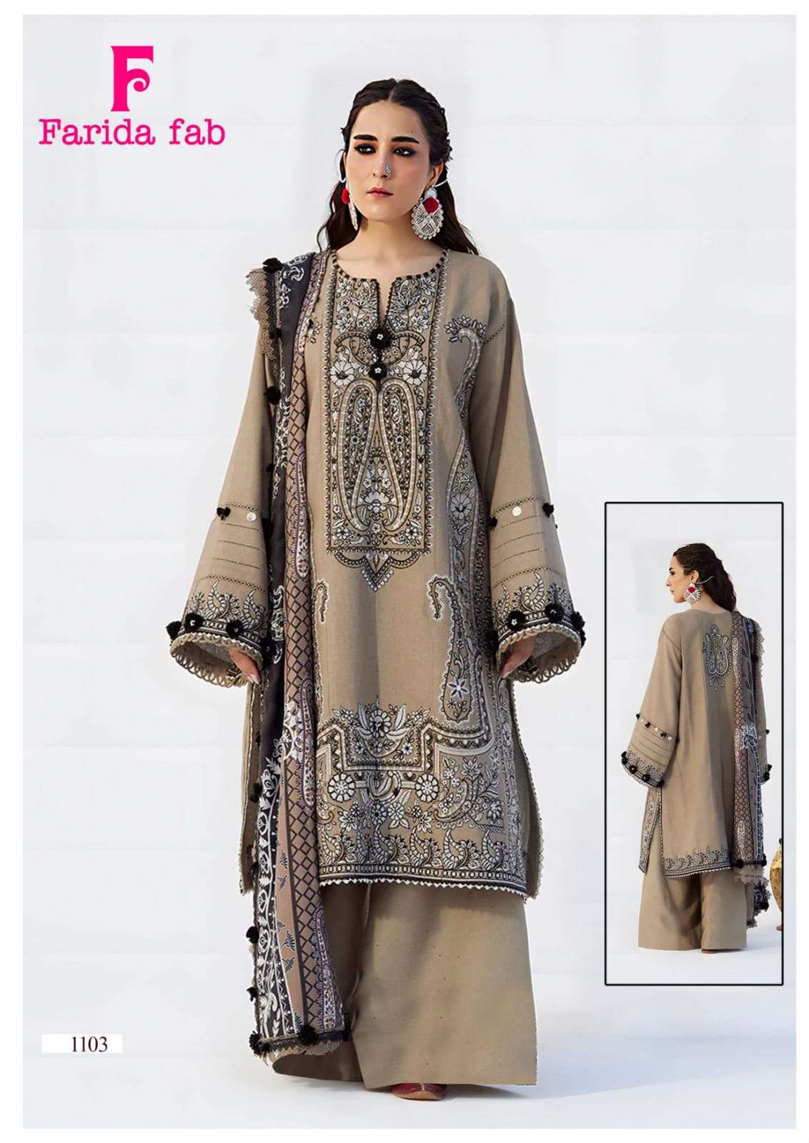 FARIDA FAB MARIA B VOL 11 COTTON DIGITAL PRINTS SALWAR SUIT