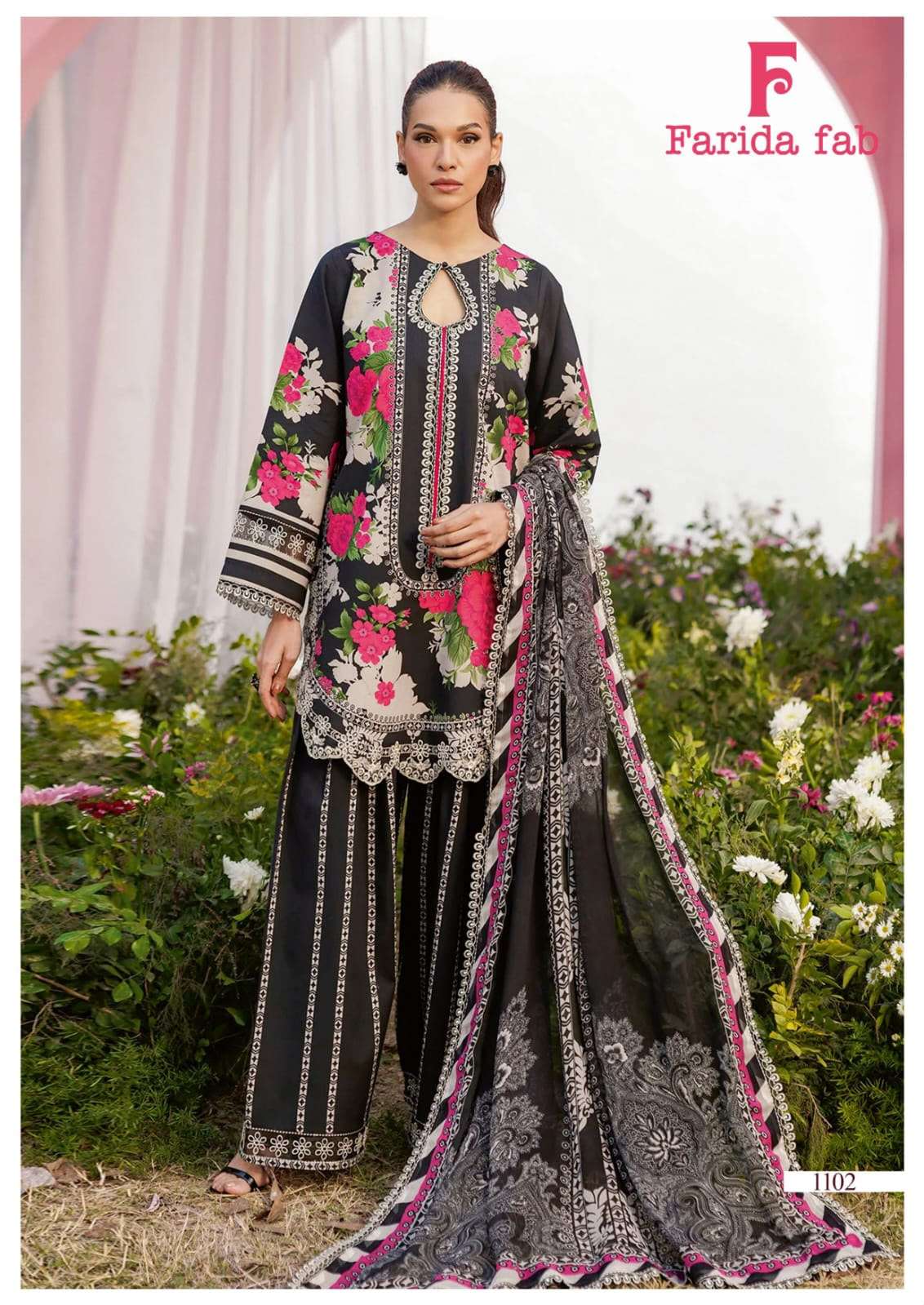 FARIDA FAB MARIA B VOL 11 COTTON DIGITAL PRINTS SALWAR SUIT