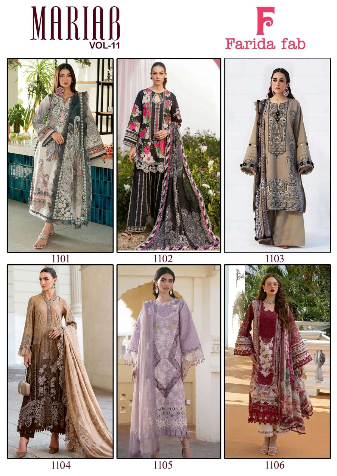 FARIDA FAB MARIA B VOL 11 COTTON DIGITAL PRINTS SALWAR SUIT