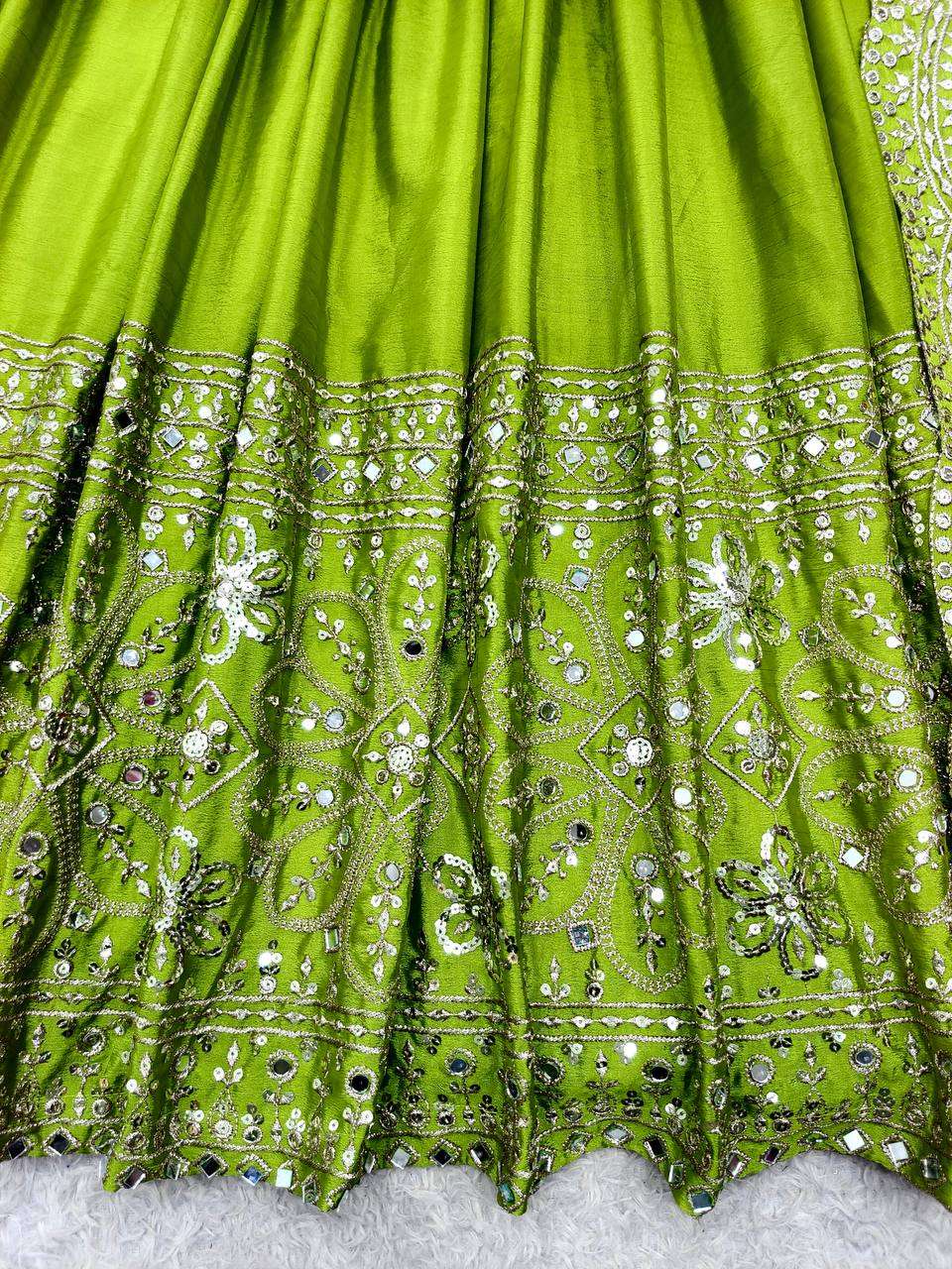 FD 801 SILK SEQUENCE EMBROIDERY DESIGNER WORK ANARKALI GOWN STYLE LADIES SUIT