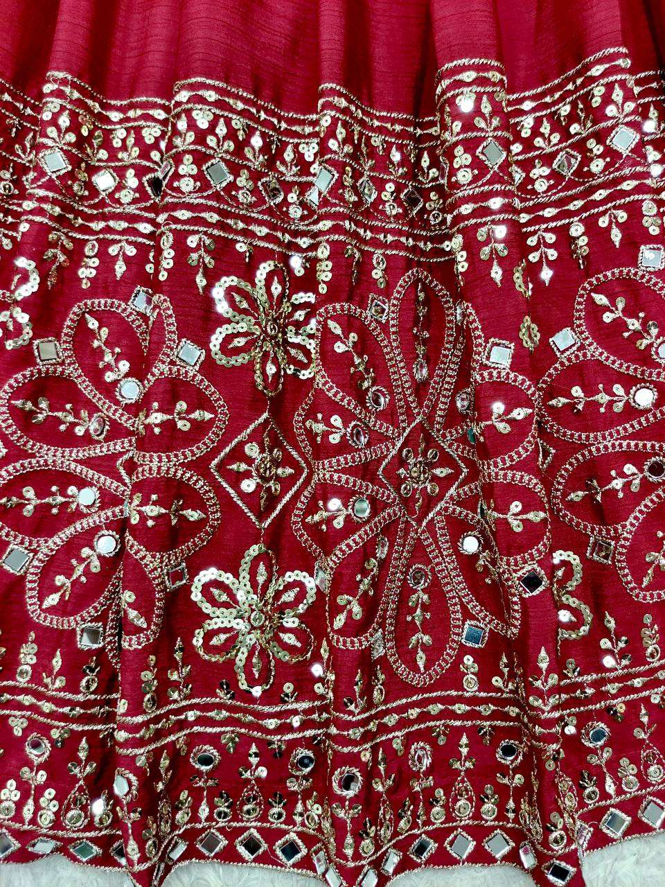 FD 801 SILK SEQUENCE EMBROIDERY DESIGNER WORK ANARKALI GOWN STYLE LADIES SUIT