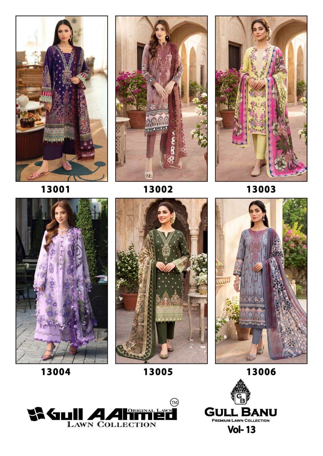 GULL AAHMED GULL BANU VOL 13 COTTON DIGITAL PRINT SALWAR SUIT