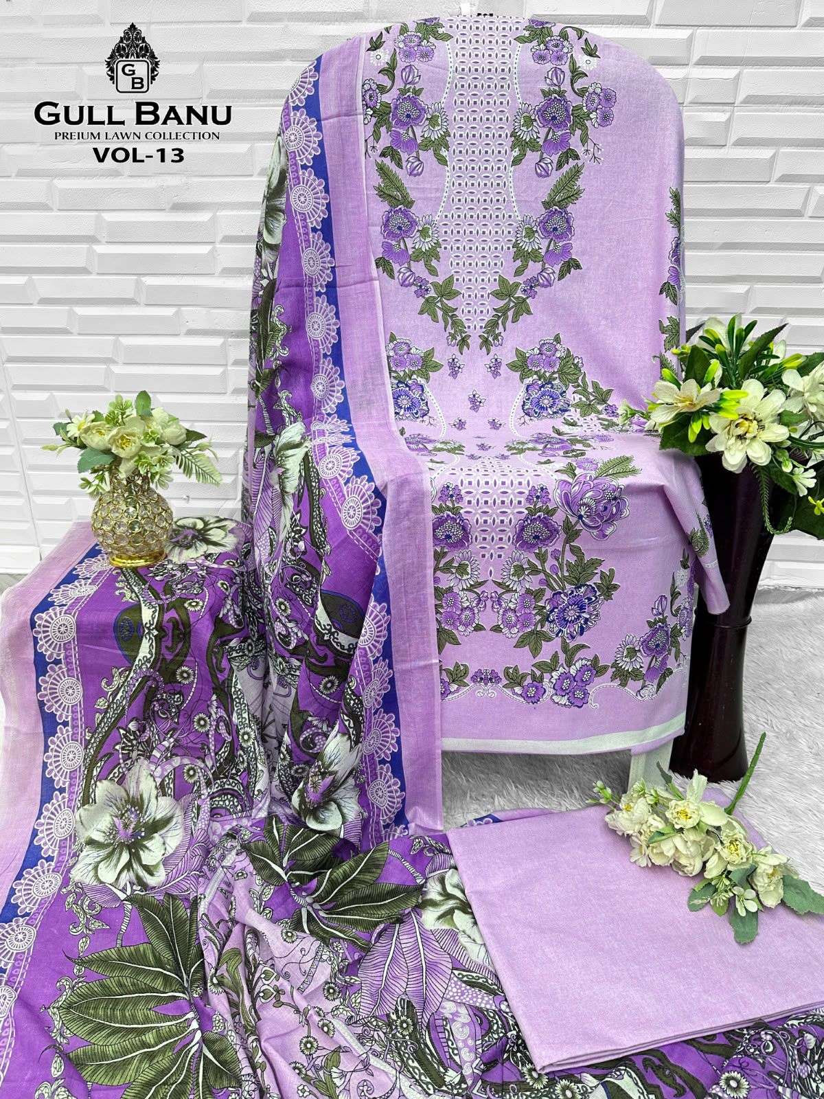 GULL AAHMED GULL BANU VOL 13 COTTON DIGITAL PRINT SALWAR SUIT