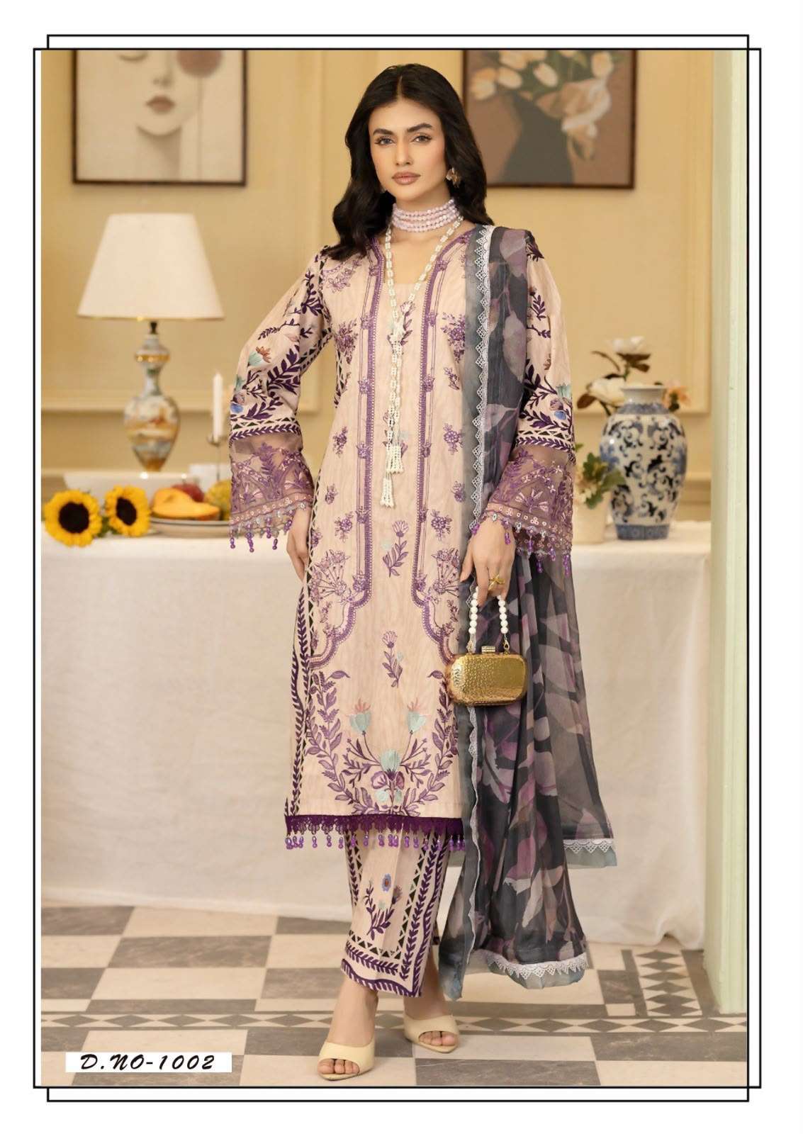 HALA TRADERS RANG E BAHAR COTTON DIGITAL KARACHI PRINTS SALWAR SUIT