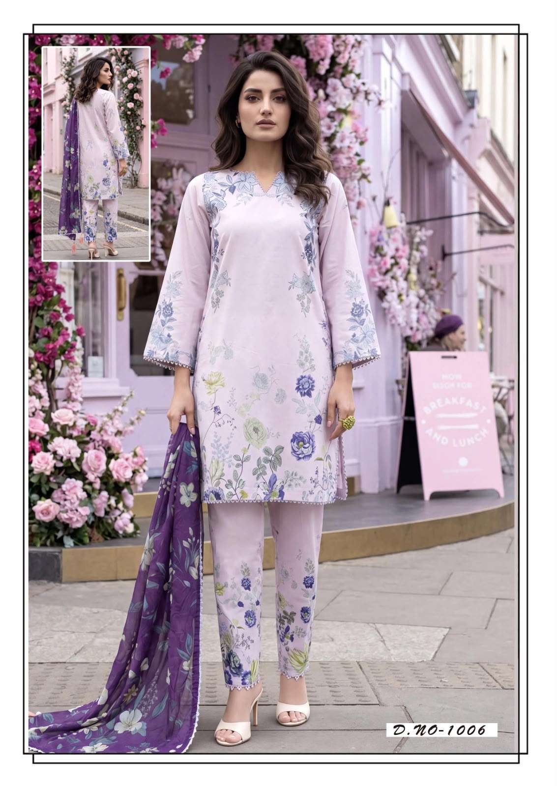 HALA TRADERS RANG E BAHAR COTTON DIGITAL KARACHI PRINTS SALWAR SUIT