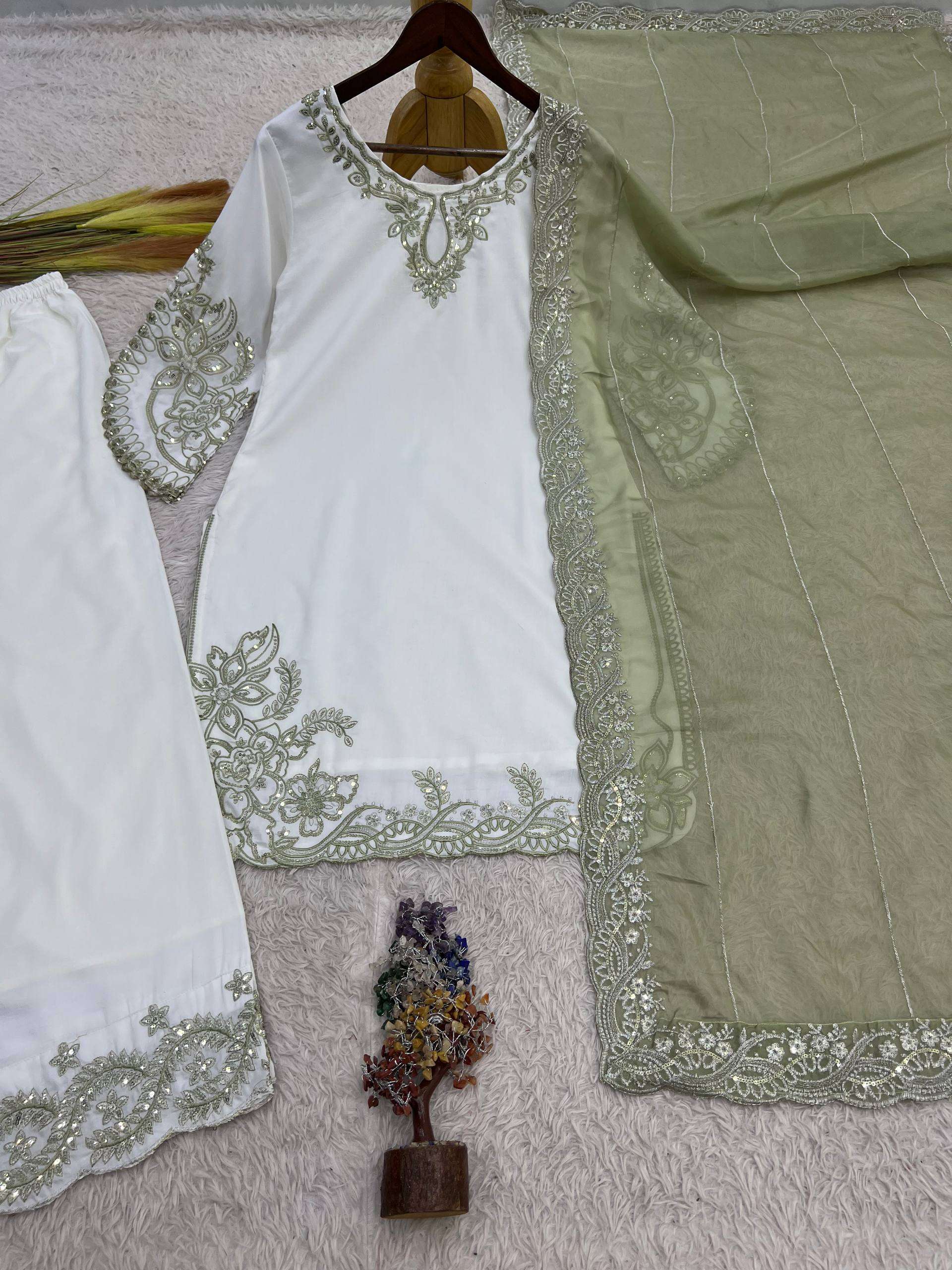 HK 1741 COTTON DESIGNER WORK PAKISTANI STYLE LADIES SUIT