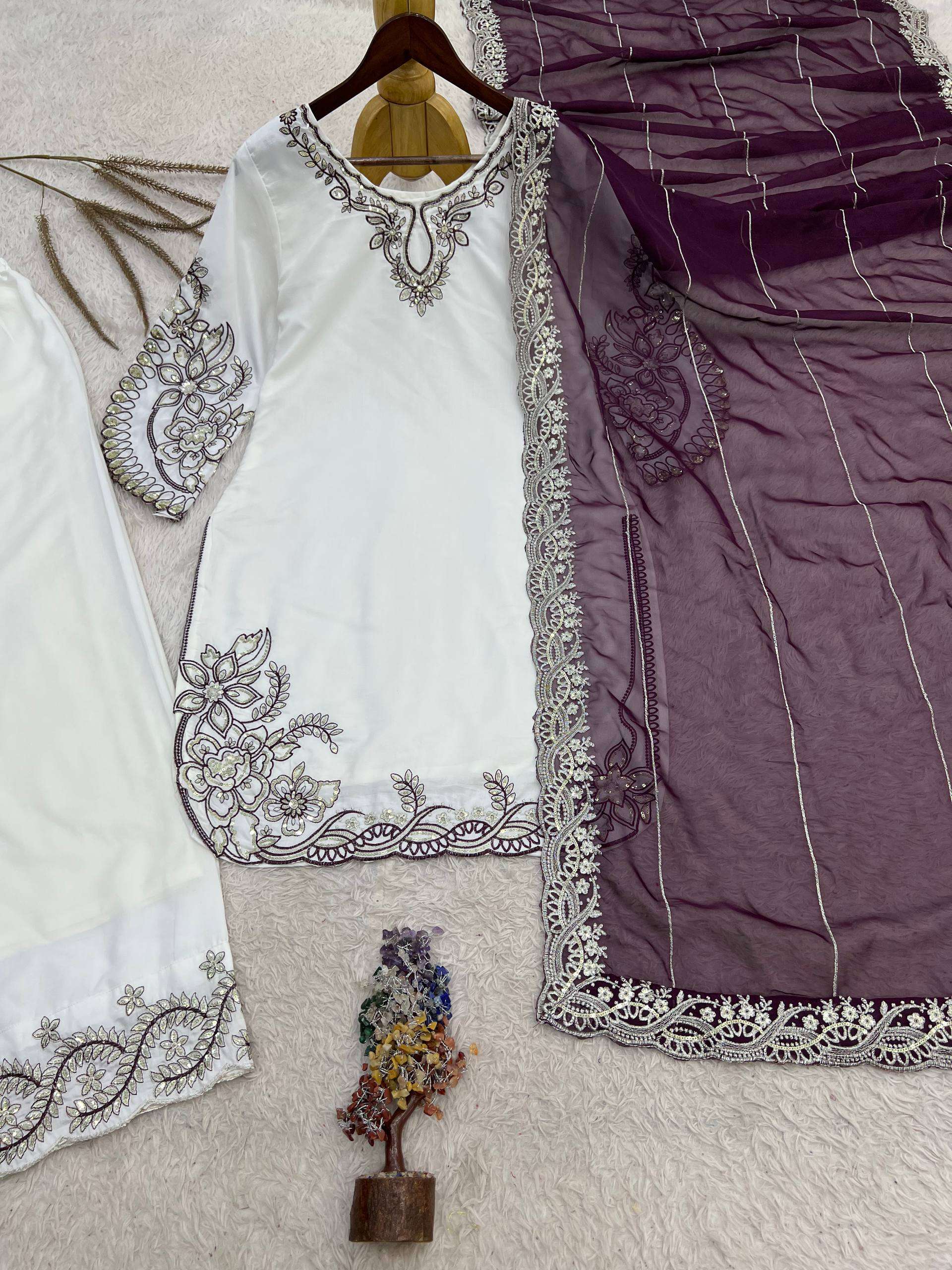 HK 1741 COTTON DESIGNER WORK PAKISTANI STYLE LADIES SUIT