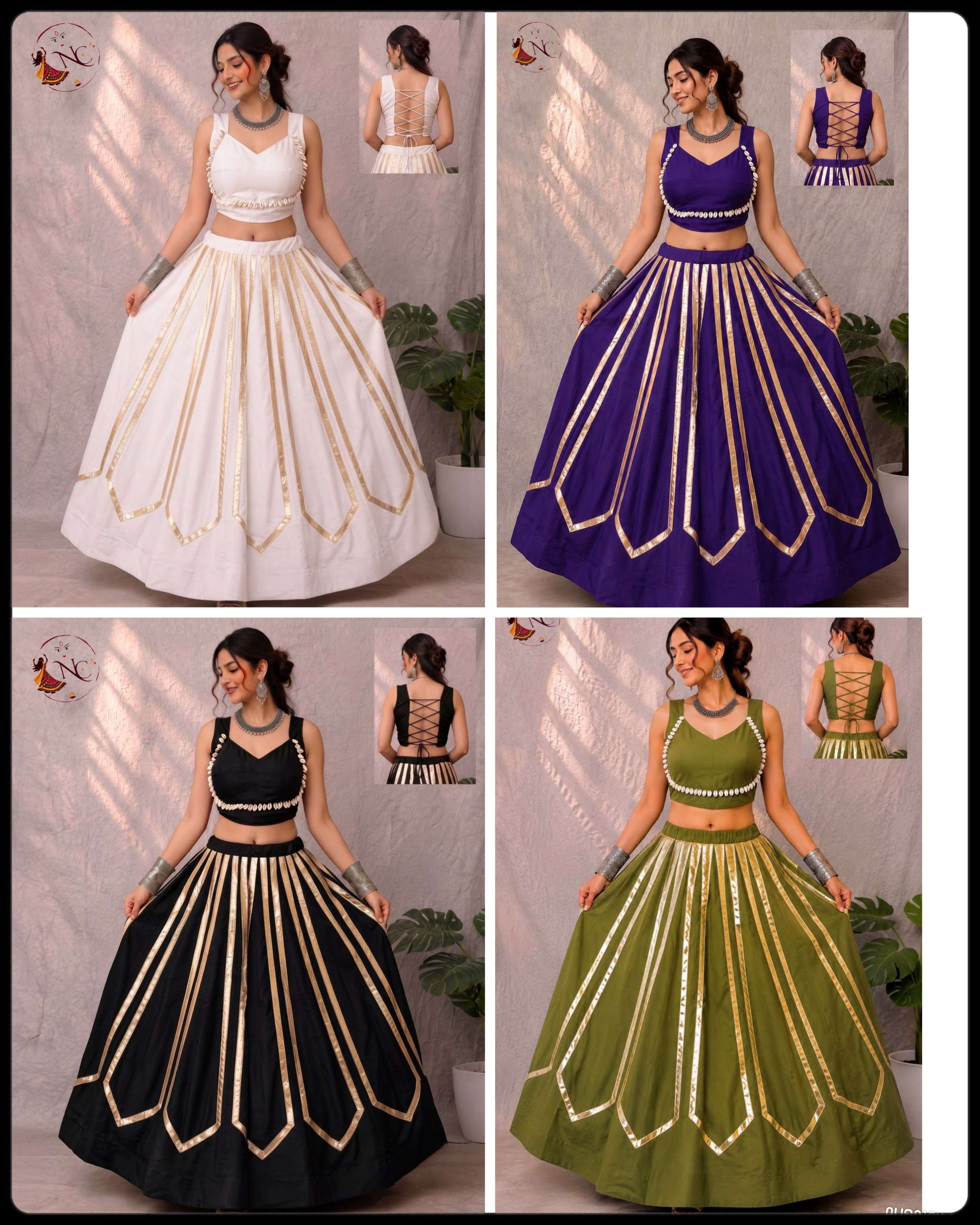 INLI JHANKAR RAYON GOLD FOIL STRIPE DESIGNER FUNCTION WEAR LADIES LEHENGA CHOLI COLLECTION
