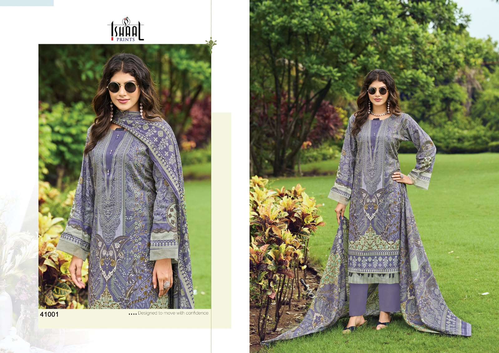 ISHAAL PRINTS GULMOHAR VOL 41 LAWN COTTON DIGITAL PRINTS SALWAR SUIT